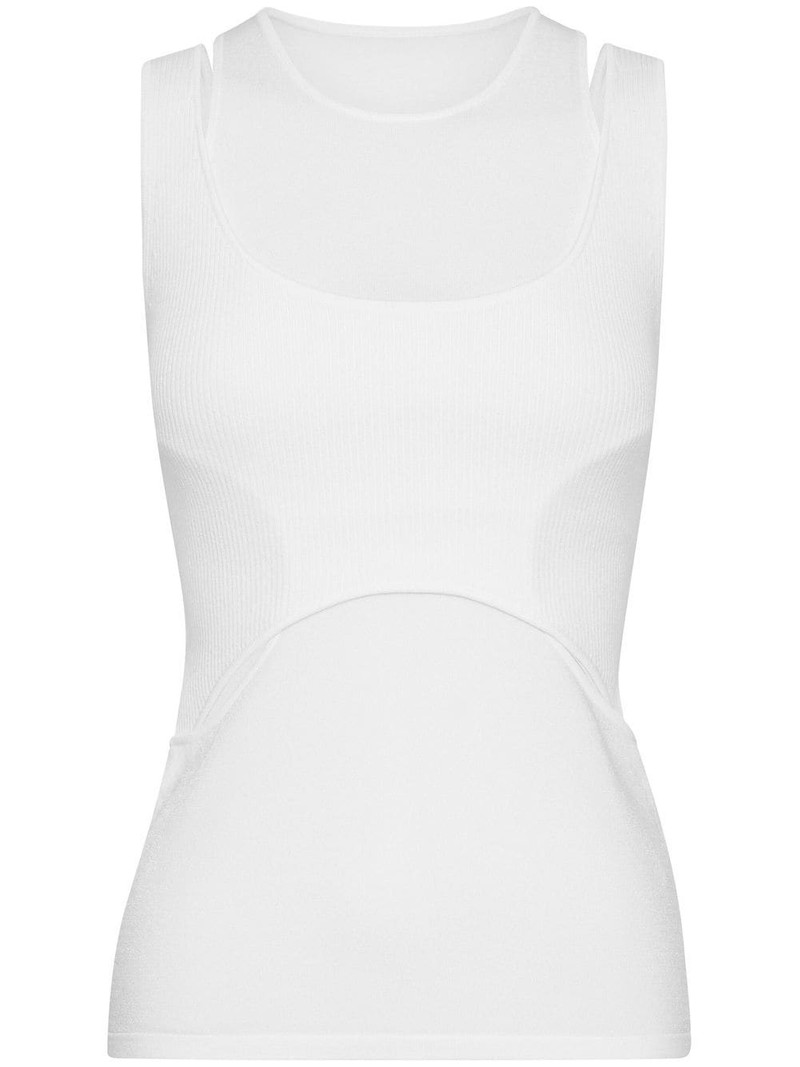 Interlink knitted tank top 1