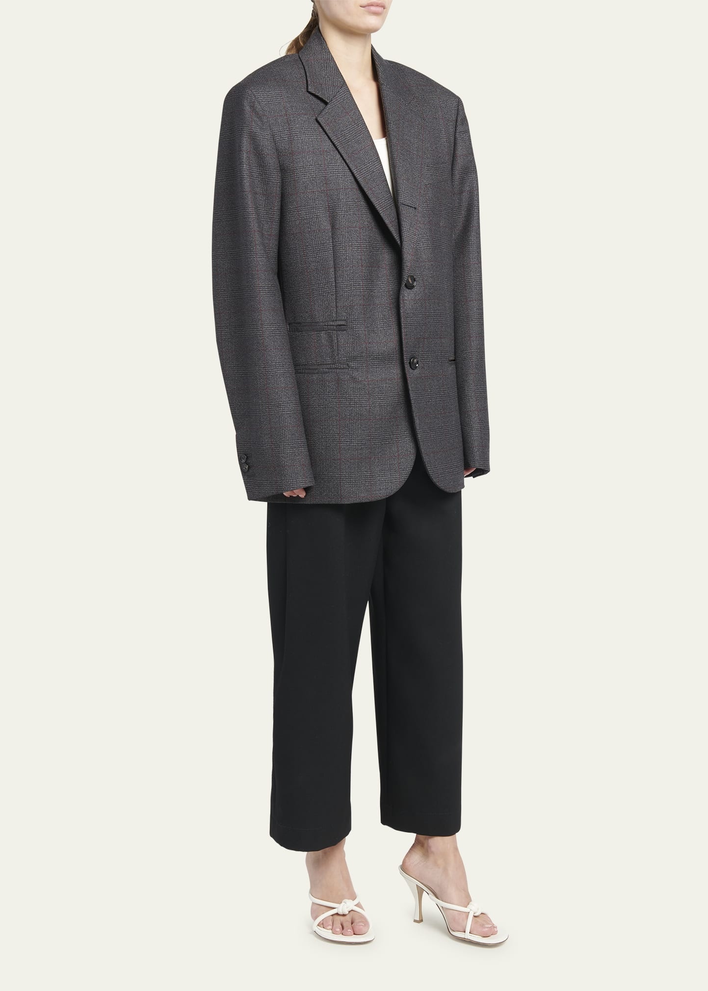Classic Wool Prince Of Wales Blazer - 4