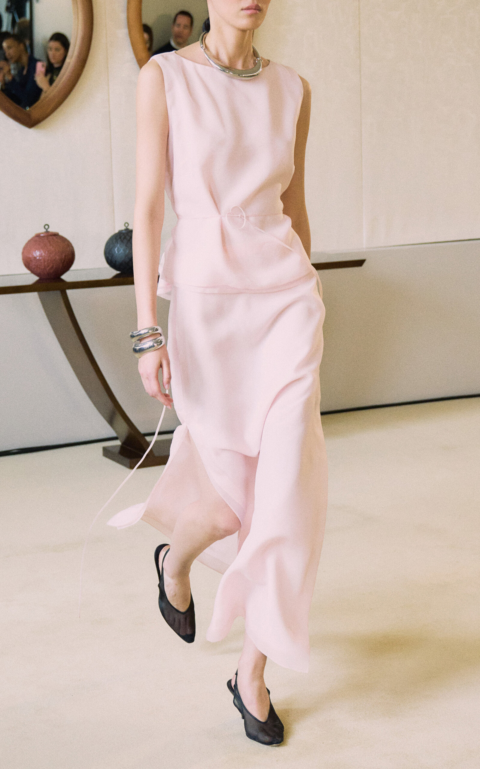 Linnie Silk Maxi Skirt pink - 5