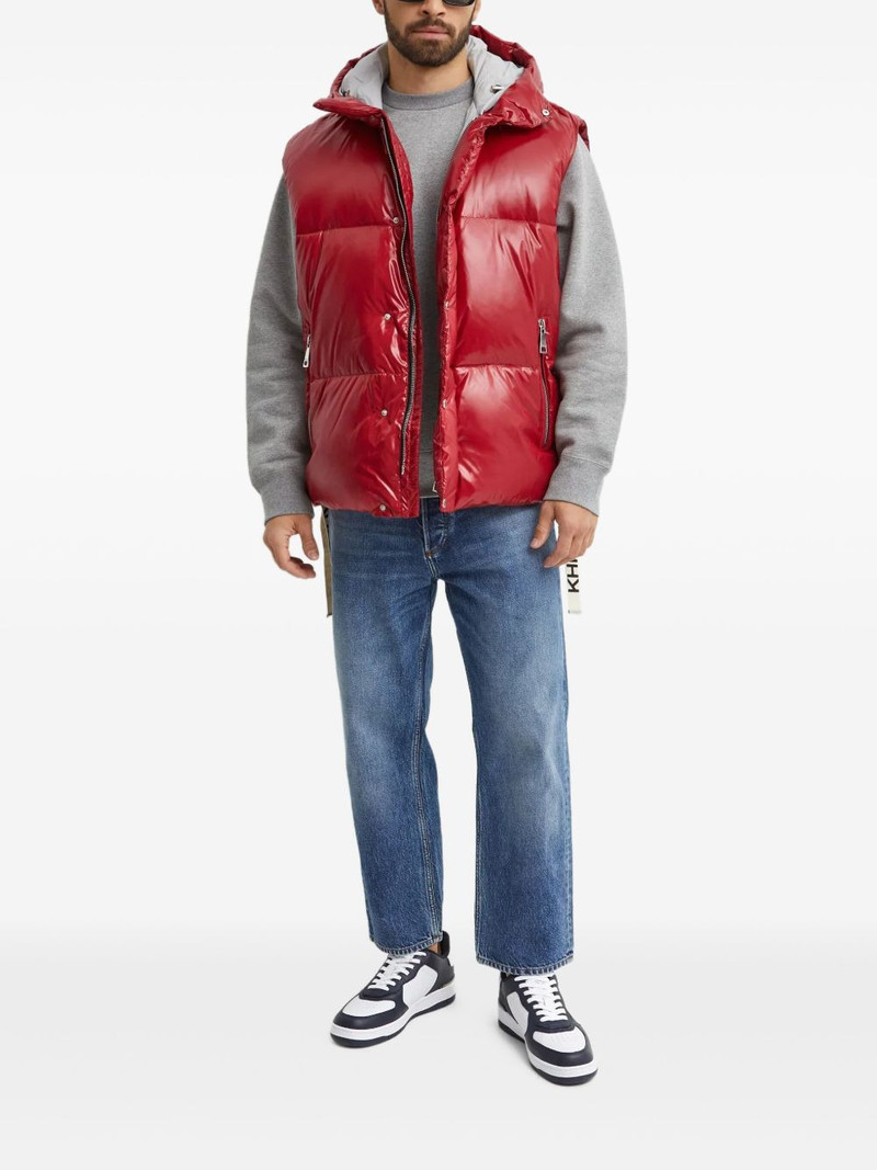 Khrisjoy hooded zip-up puffer-design gilet outlook