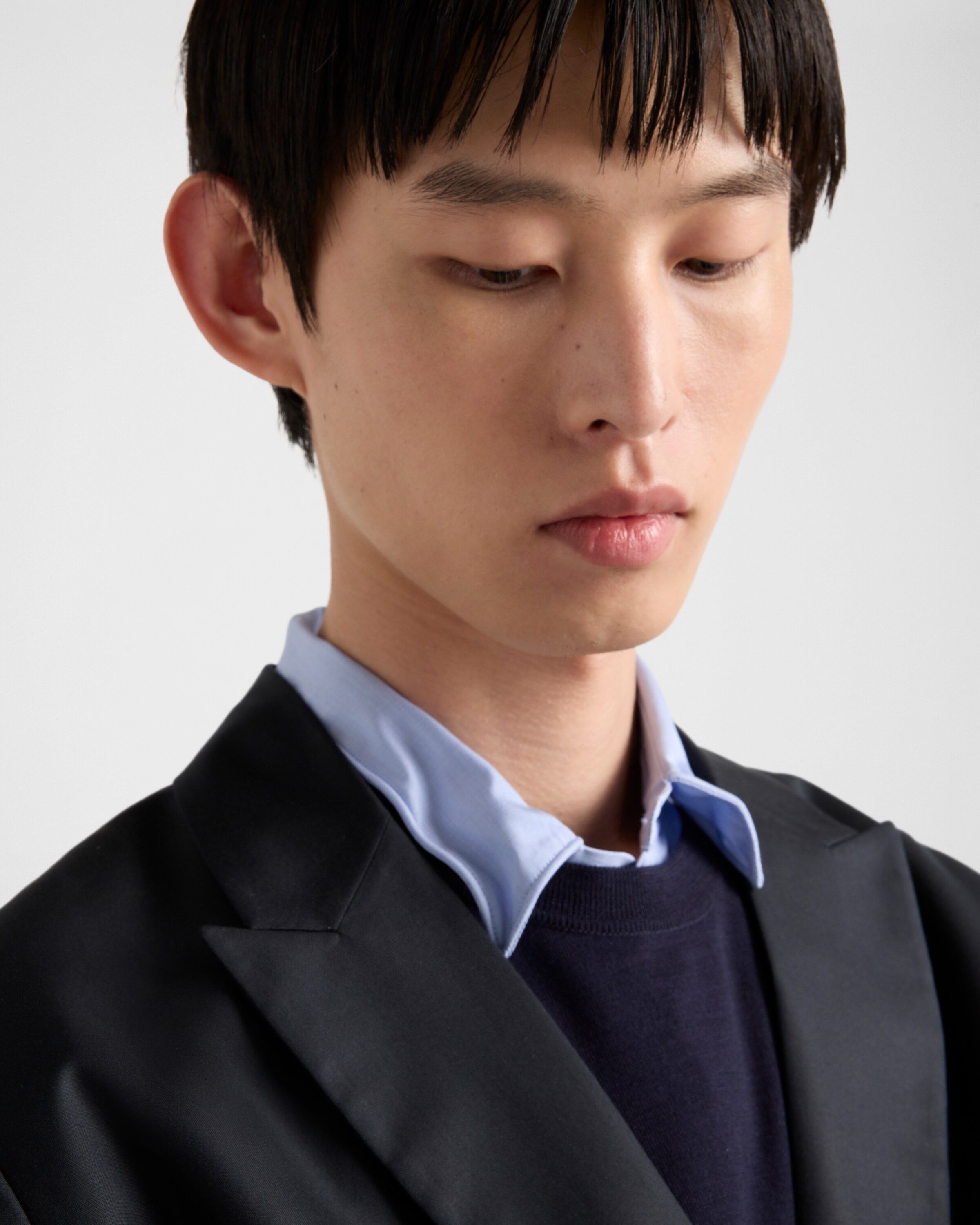 Double-breasted silk jacket - 4