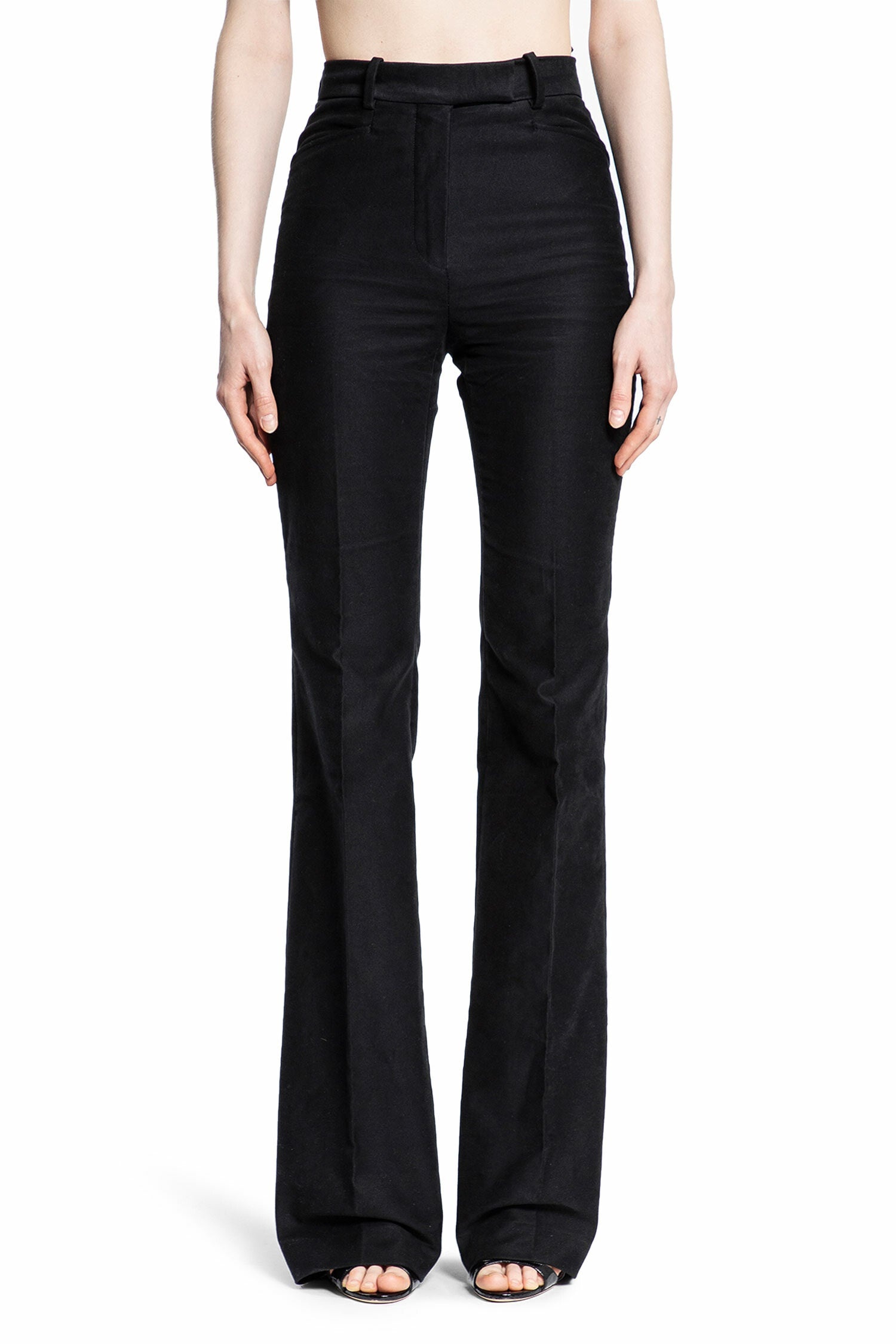 Cotton-Tailored-Wide-Leg-Pants - 1