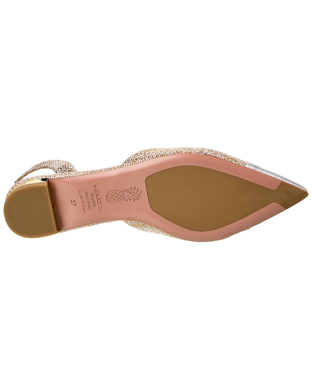 Aquazzura Milanese Leather Slingback Flat - 4