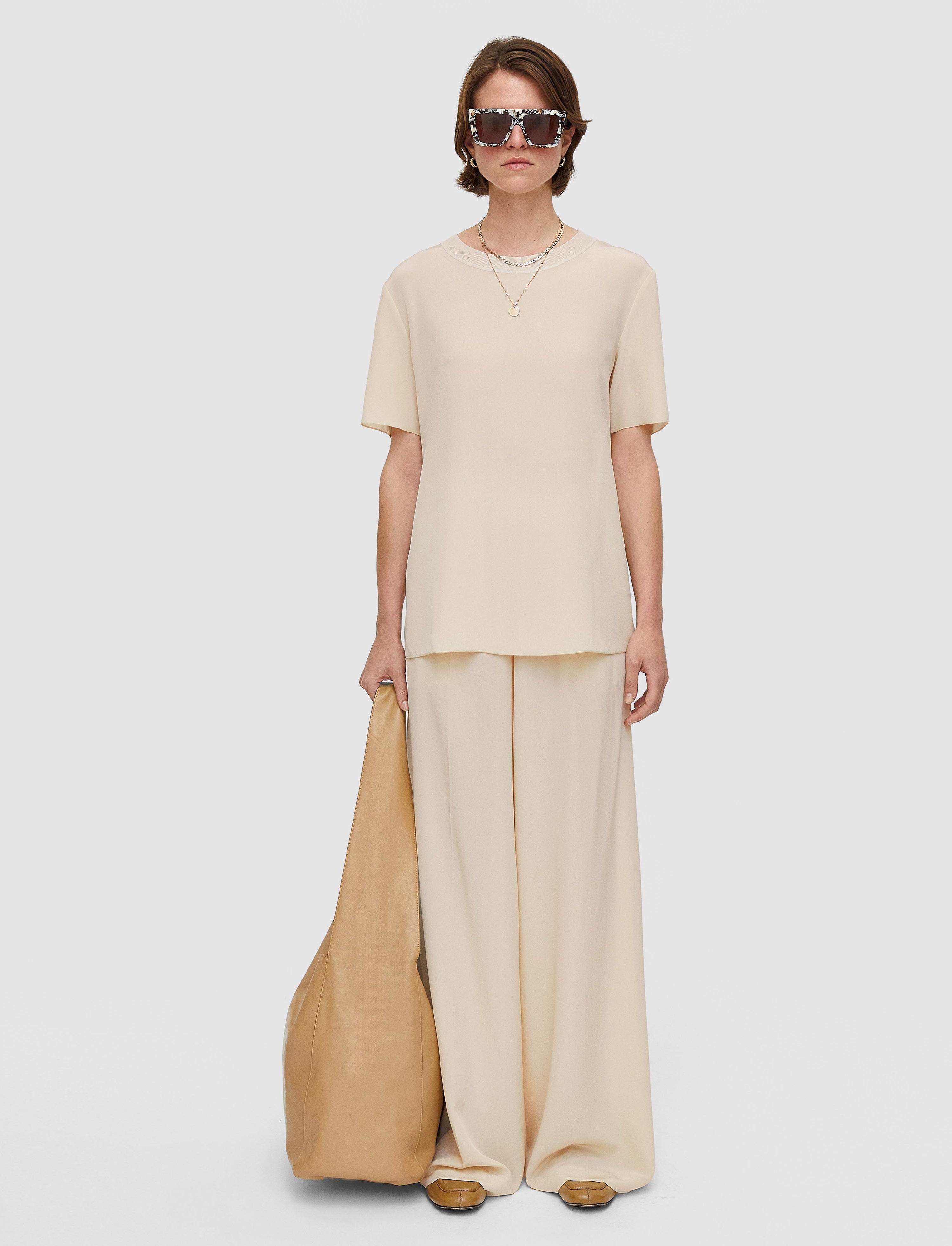 Silk Crepe de Soie Rubin Blouse - 2