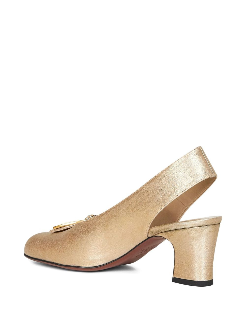 60mm Adamantine crystal-embellished slingback pumps - 3