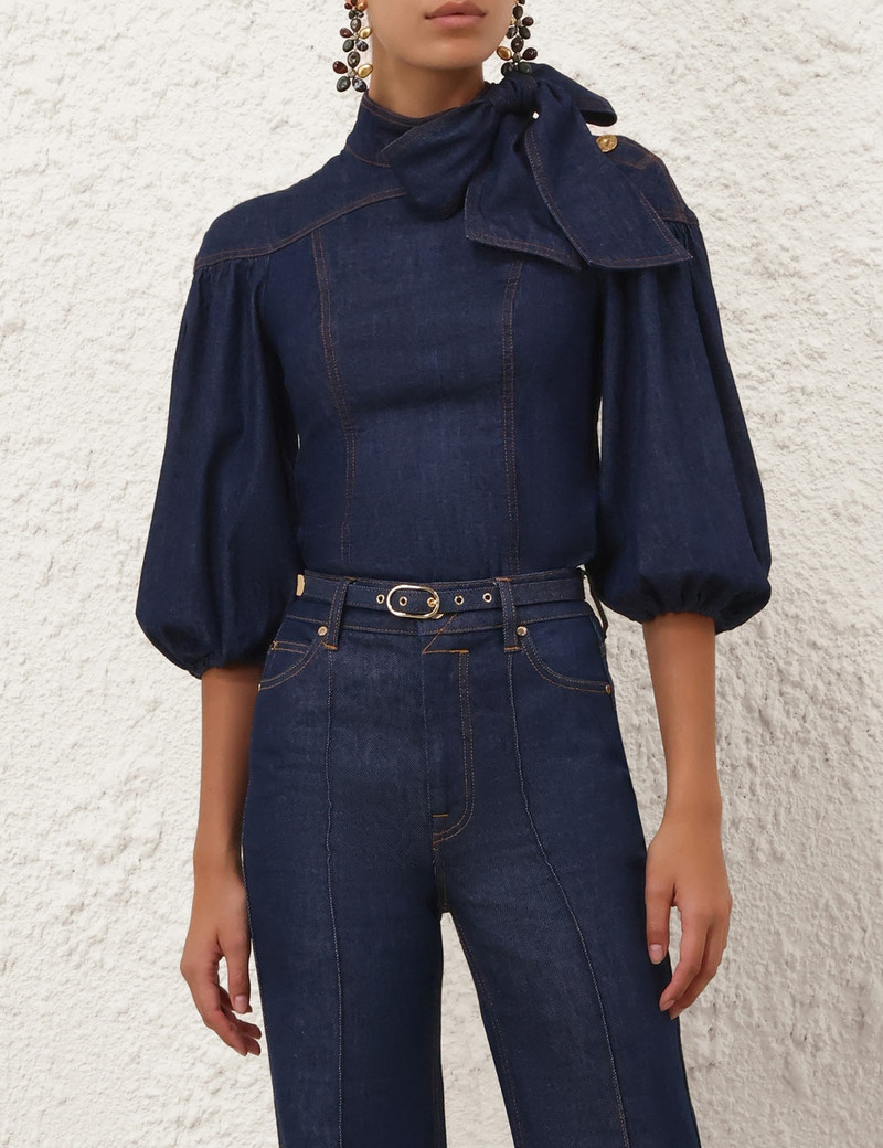 Zimmermann DENIM FITTED BLOUSE outlook