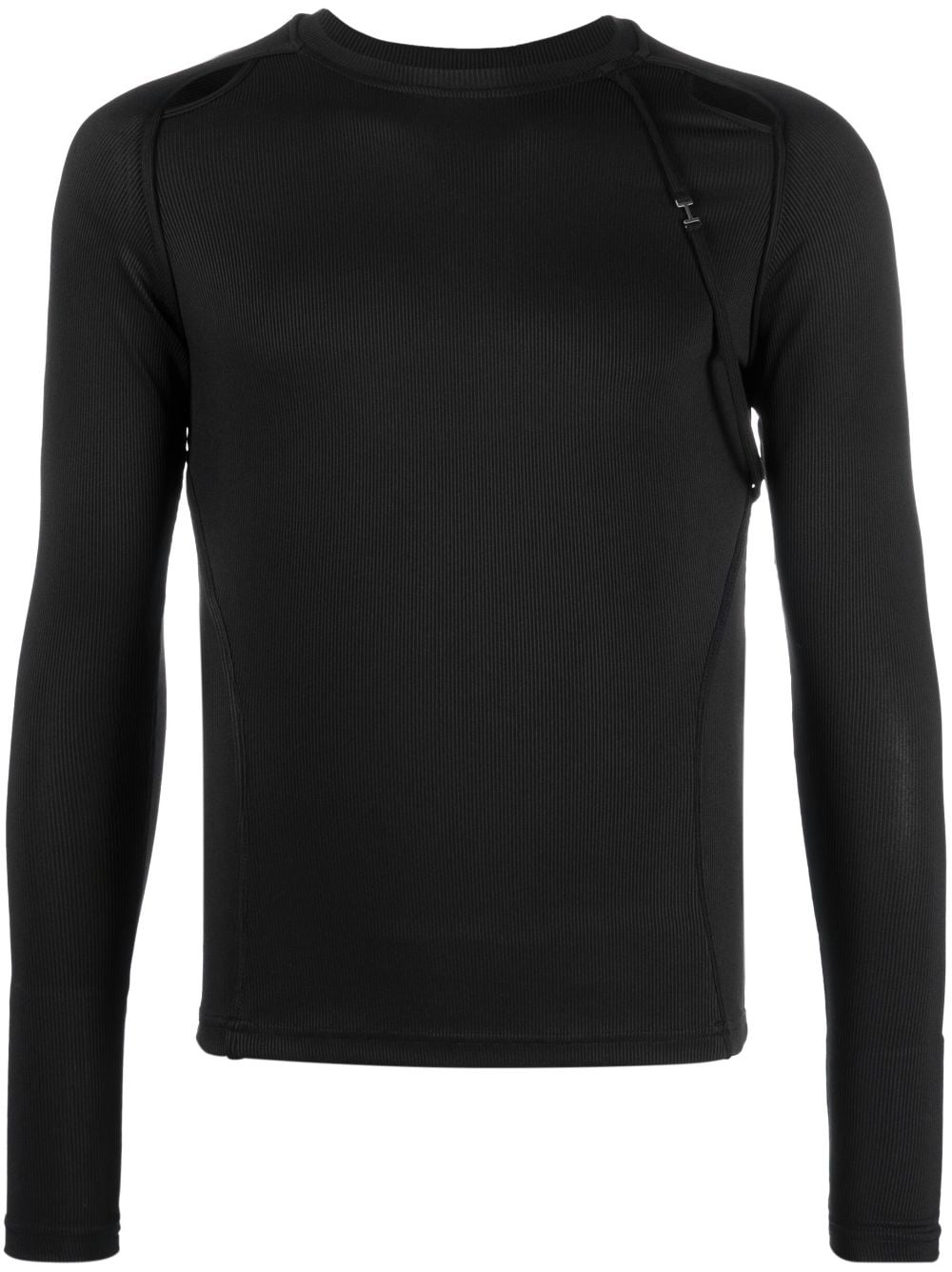 cut-out detail compression top - 1