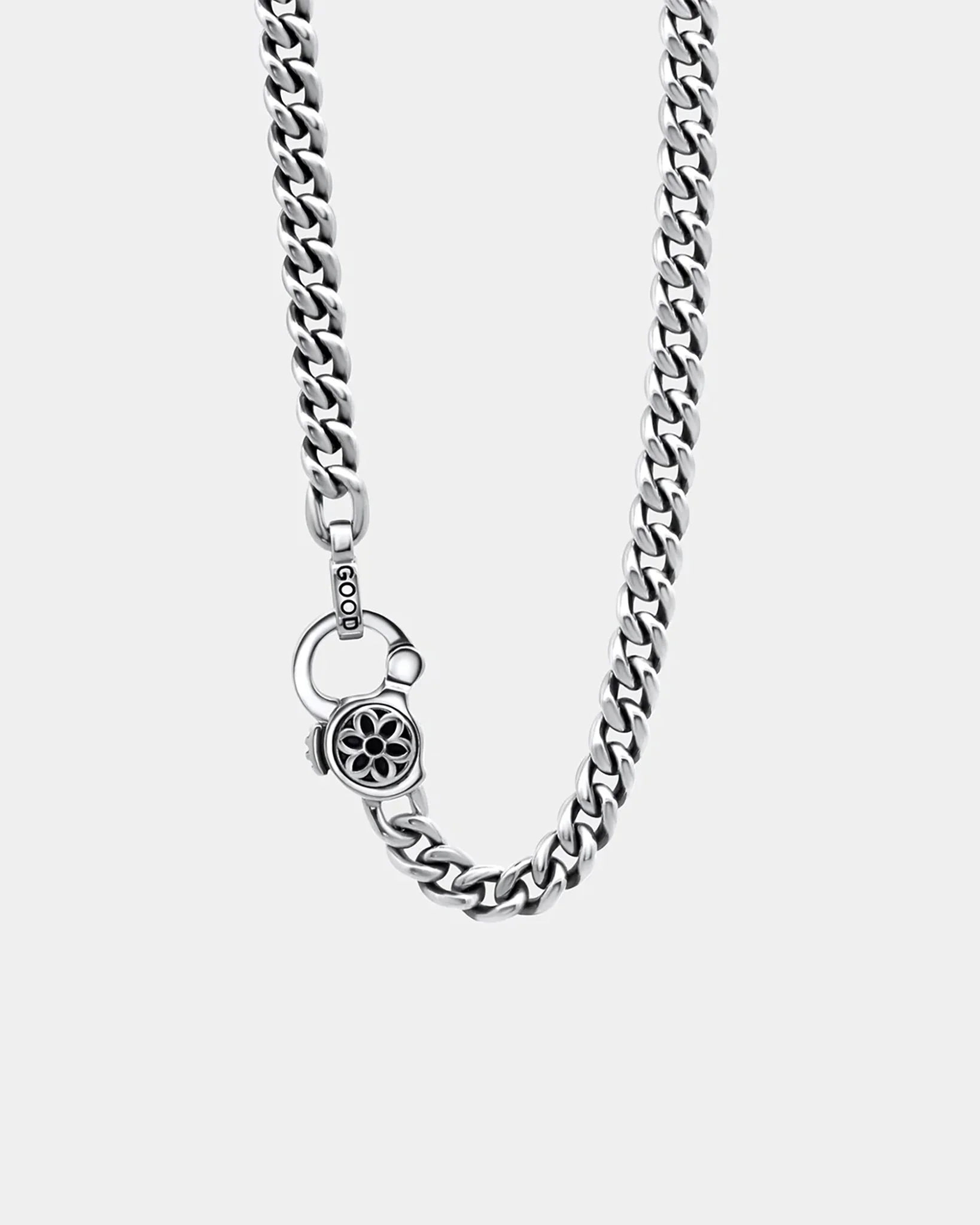GOOD ART HLYWD CURB CHAIN NECKLACE LINK SIZE AA AT 21" - STERLING SILVER - 1