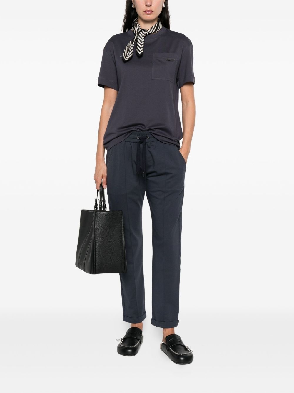 drawstring-waist trousers - 2