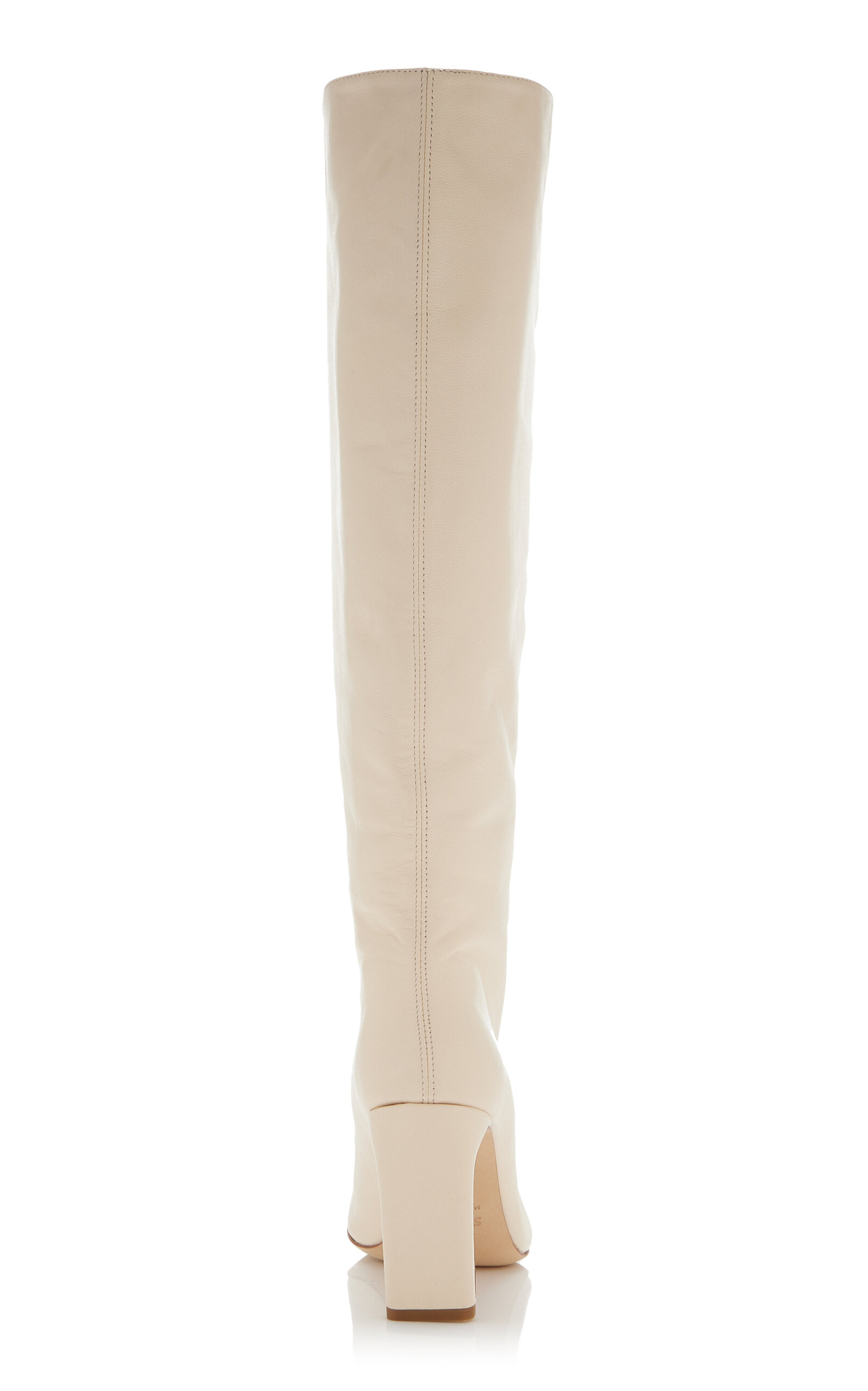 Wally Leather Knee Boots white - 5