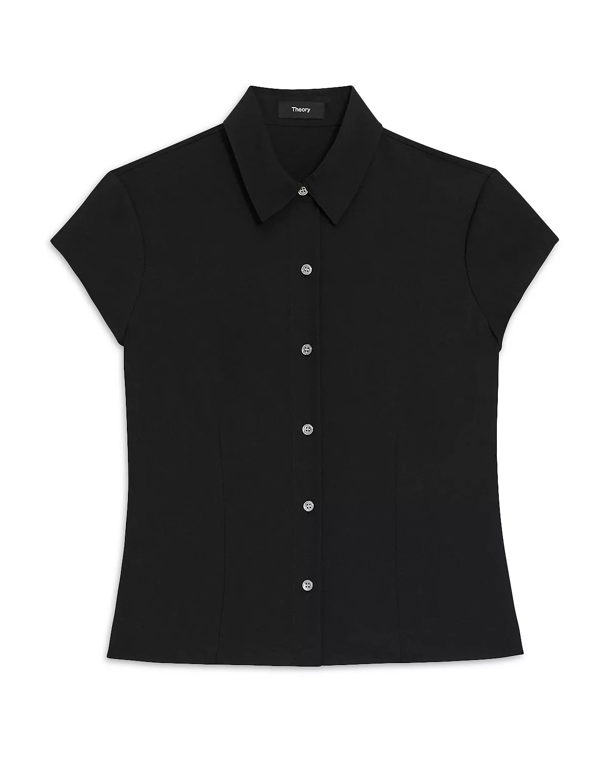 Silk Cap Sleeve Shirt - 5