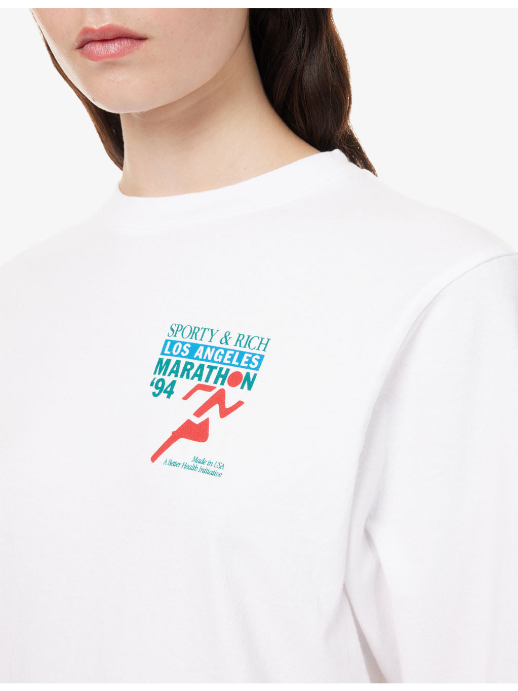 Sports Marathon Long-Sleeve Cotton-Jersey Top - 5