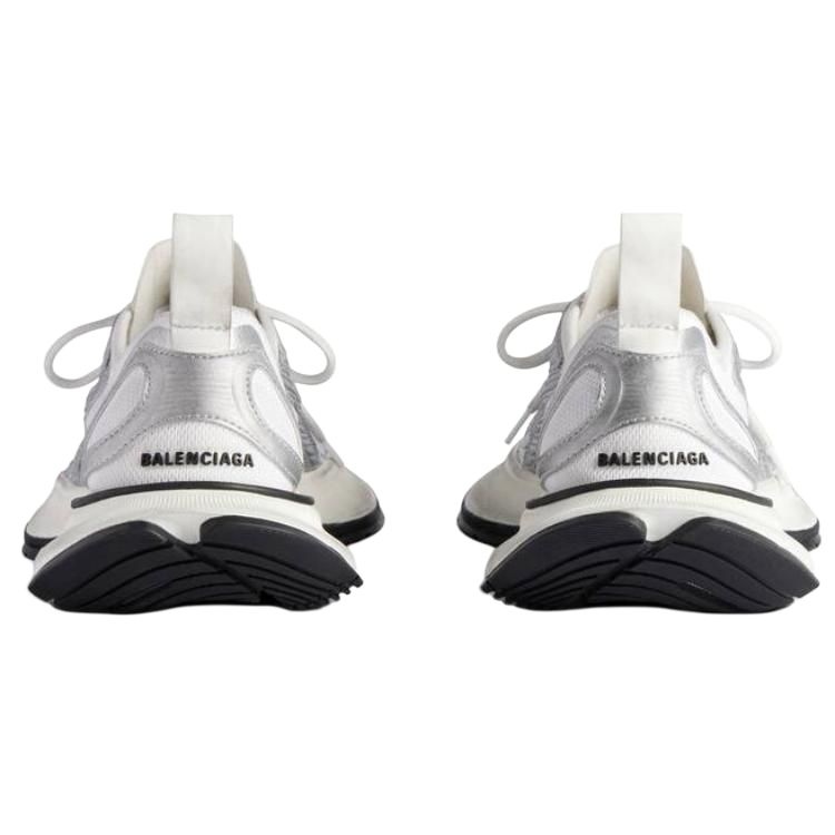 (WMNS) Balenciaga Circuit Sneakers 'White and Silver Polyester Nylon TPU and Polyurethane' 793944WFL - 5