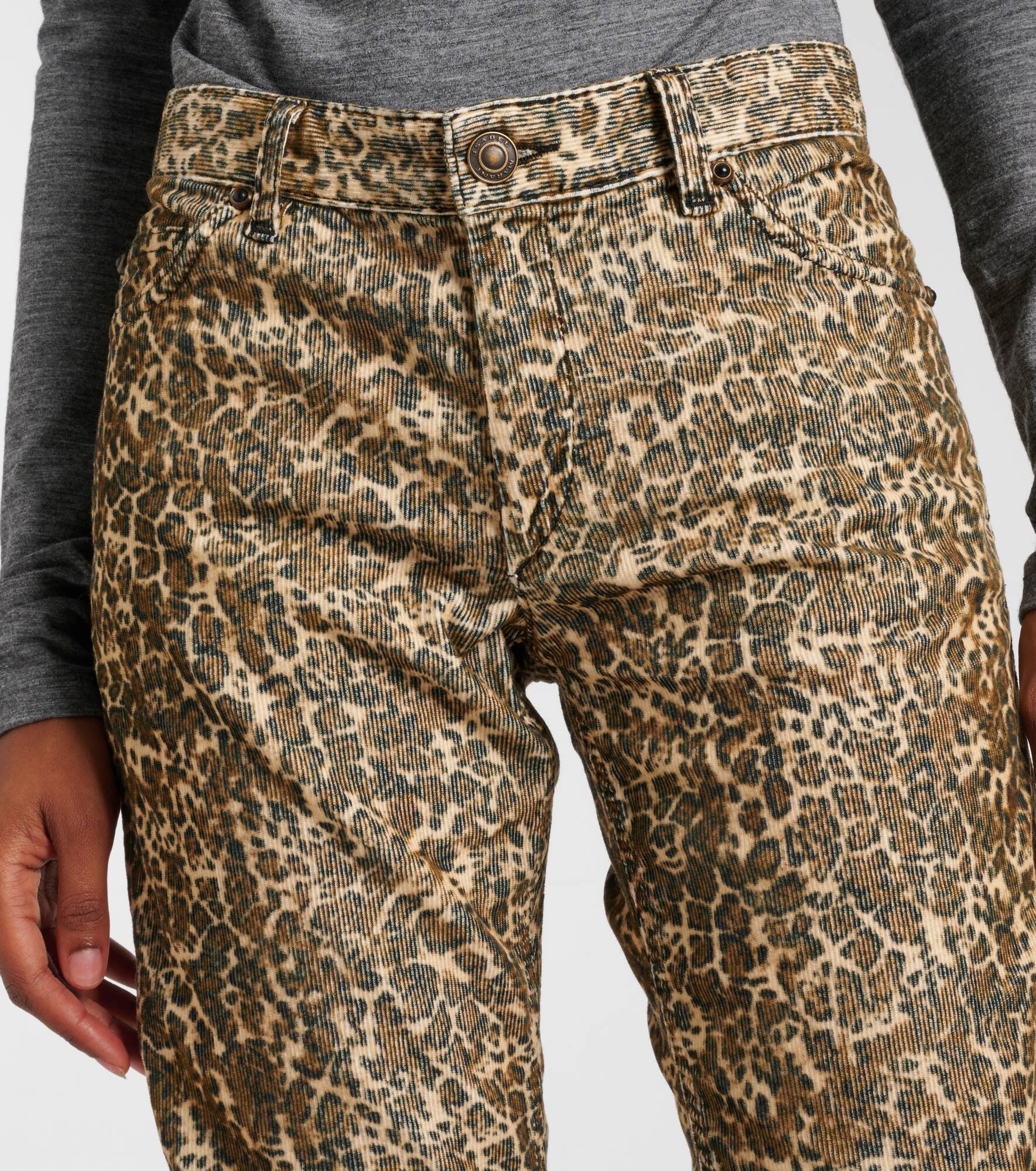 Ferni cotton corduroy straight pants - 4