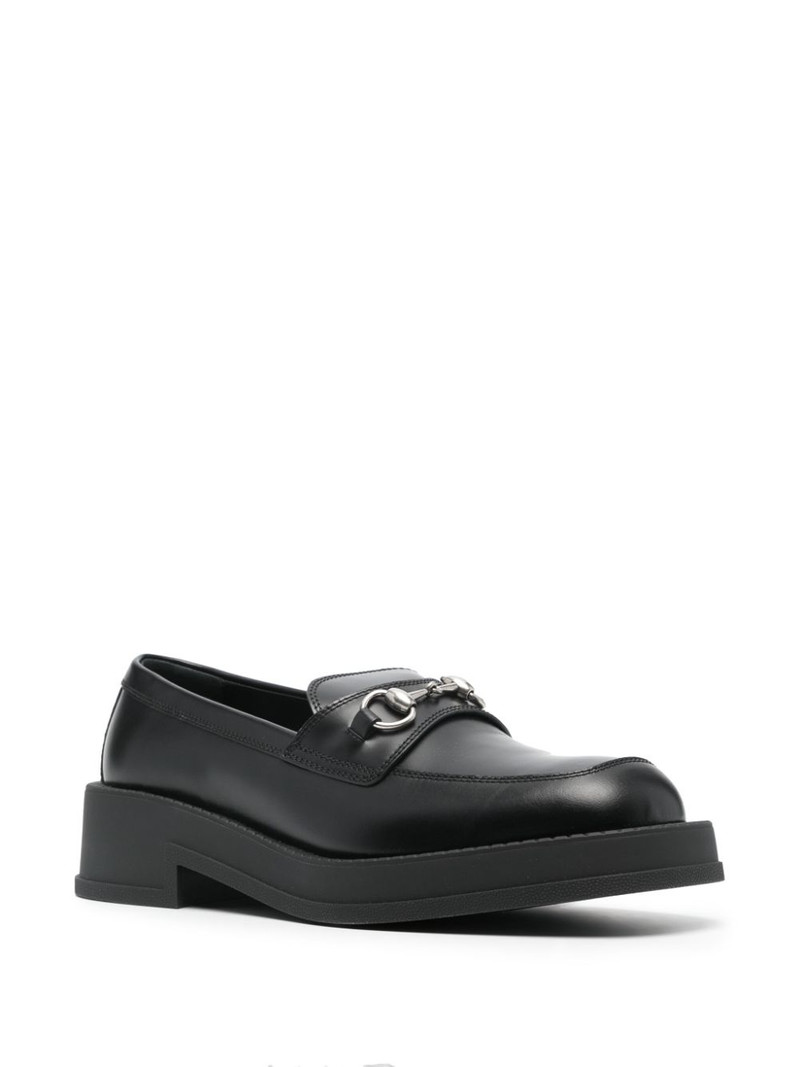 GUCCI Horsebit square-toe loafers outlook