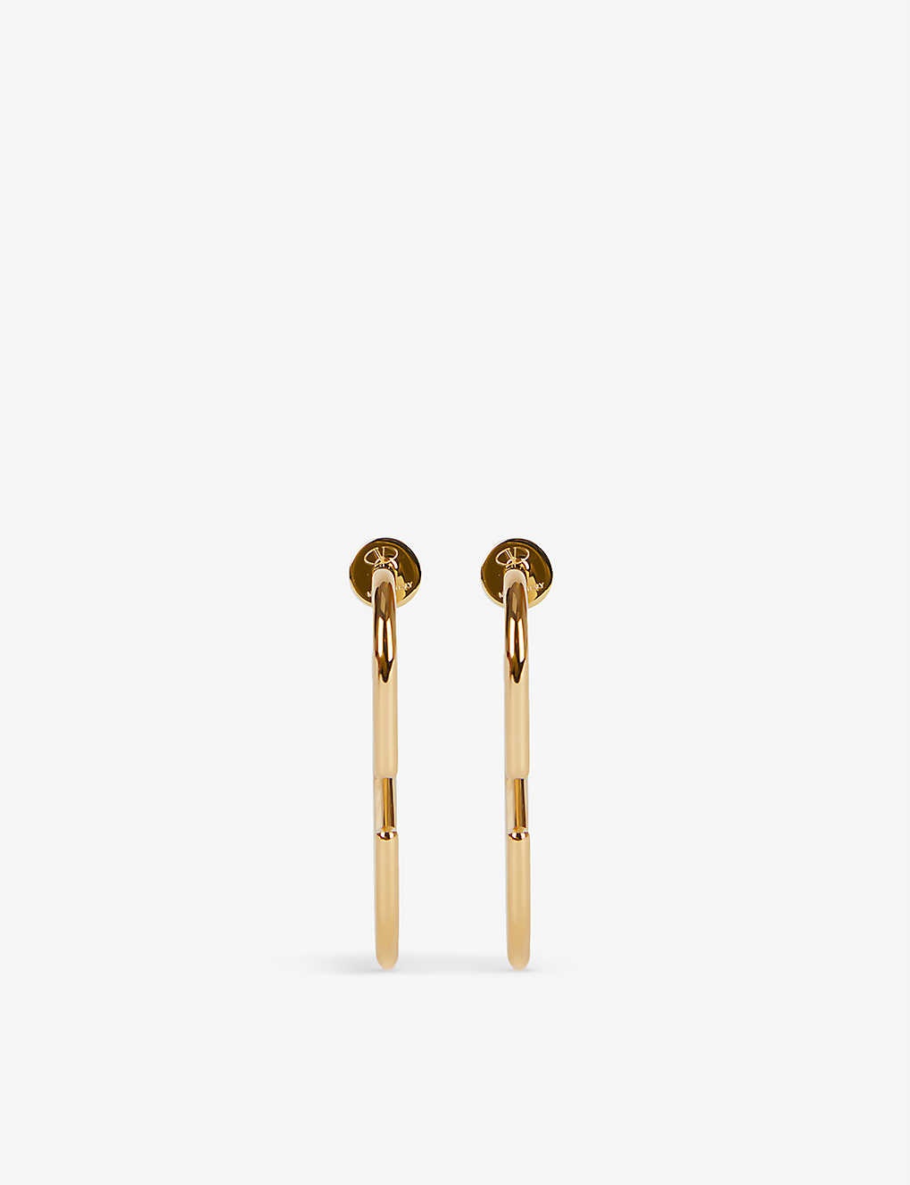 VLOGO gold-toned brass earrings - 2