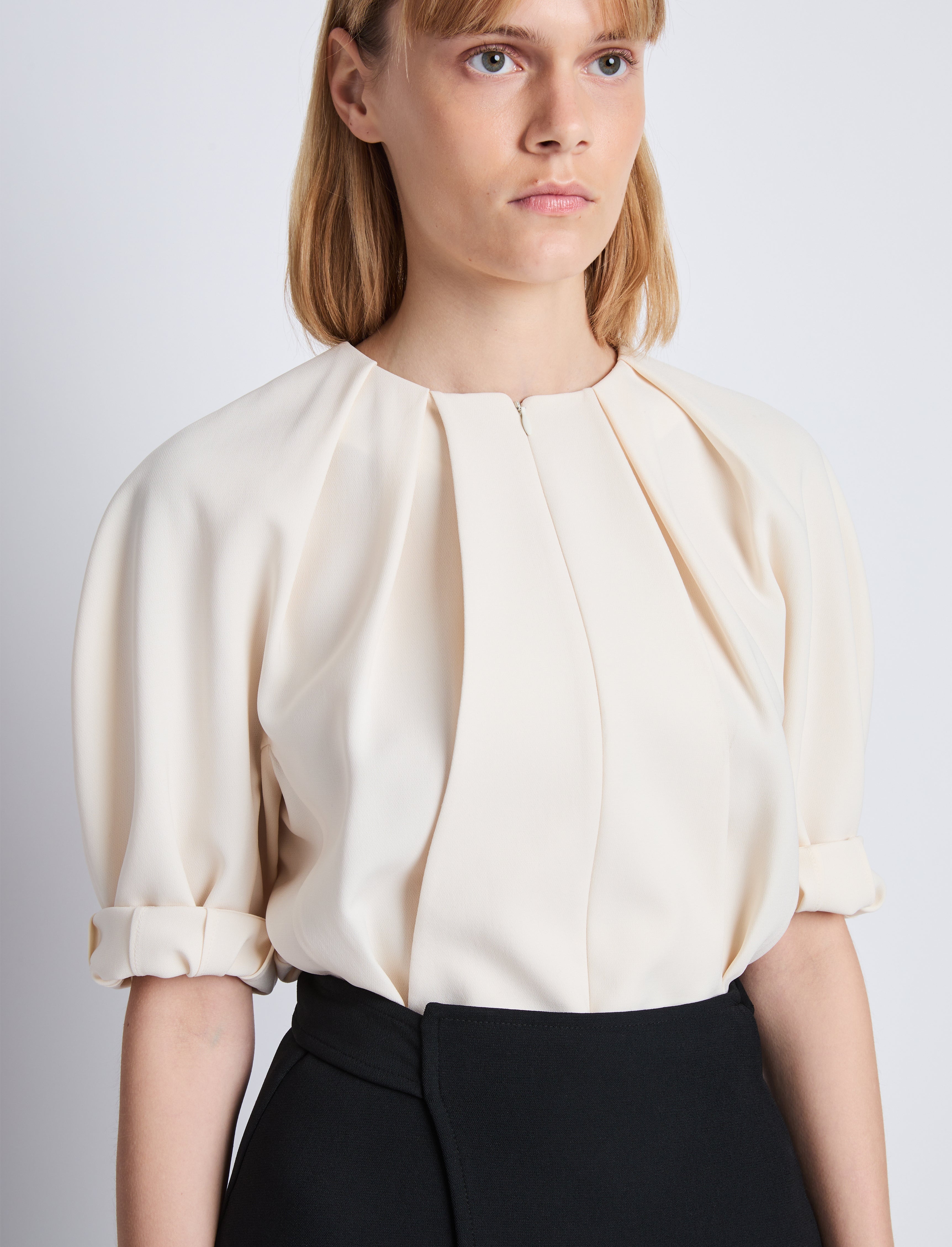 Georgia Top in Matte Viscose Crepe - 6