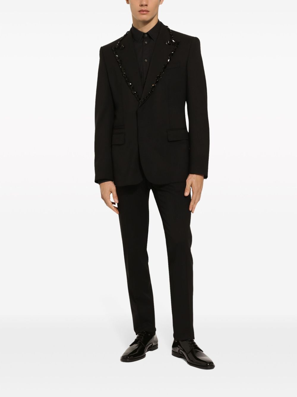 low-waist tailored wool blend trousers - 2