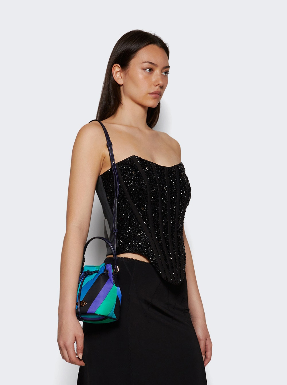 Yummy Bucket Bag Blue And Emerald - 2