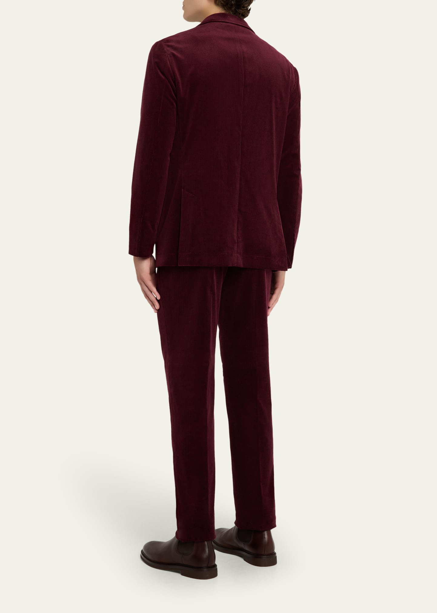 Men's Fine Wale Corduroy Two-Piece Suit - 3