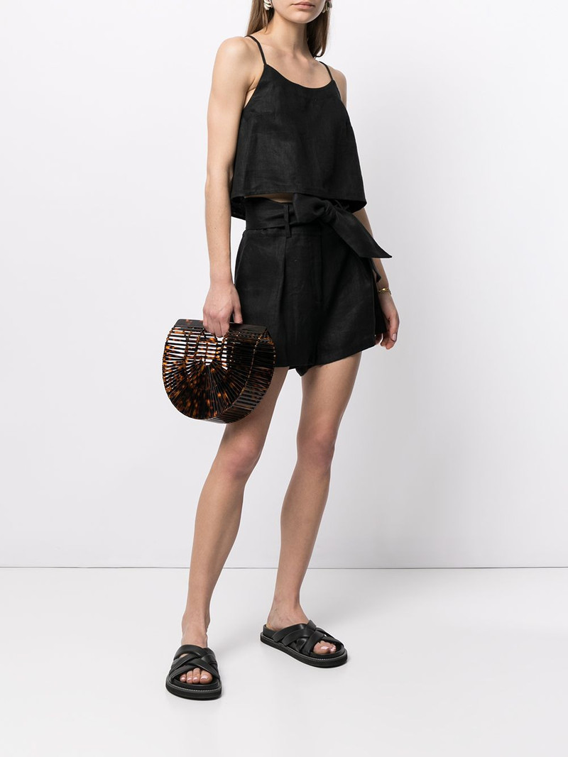 BONDI BORN® flared cropped slip top outlook