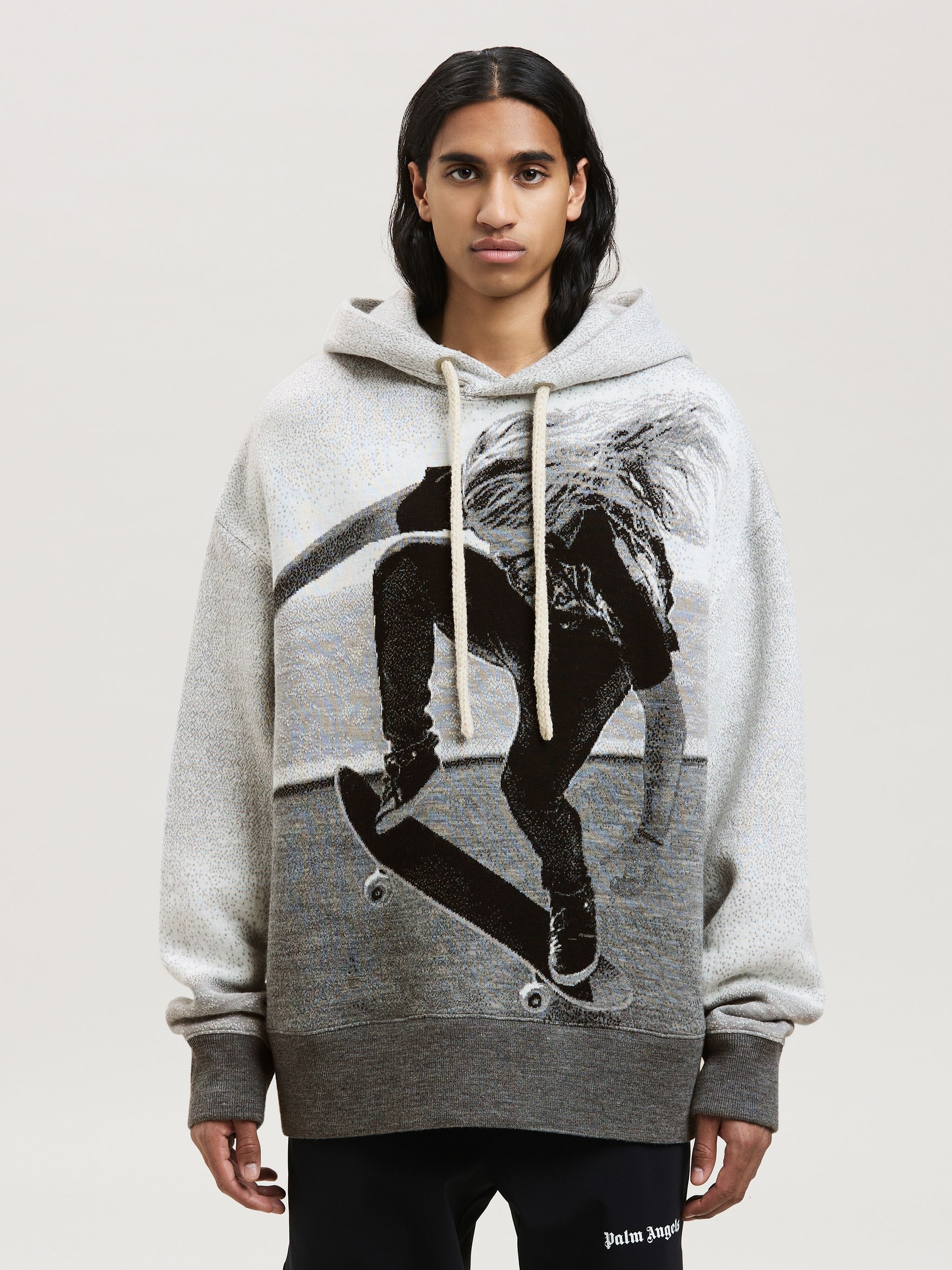 JACQUARD SKATER HOODED SWEATER - 3