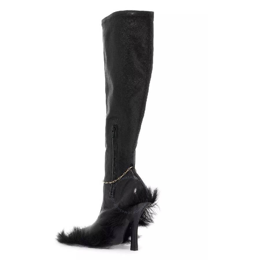 Burberry Leather Slinky Legging High Boots - 2