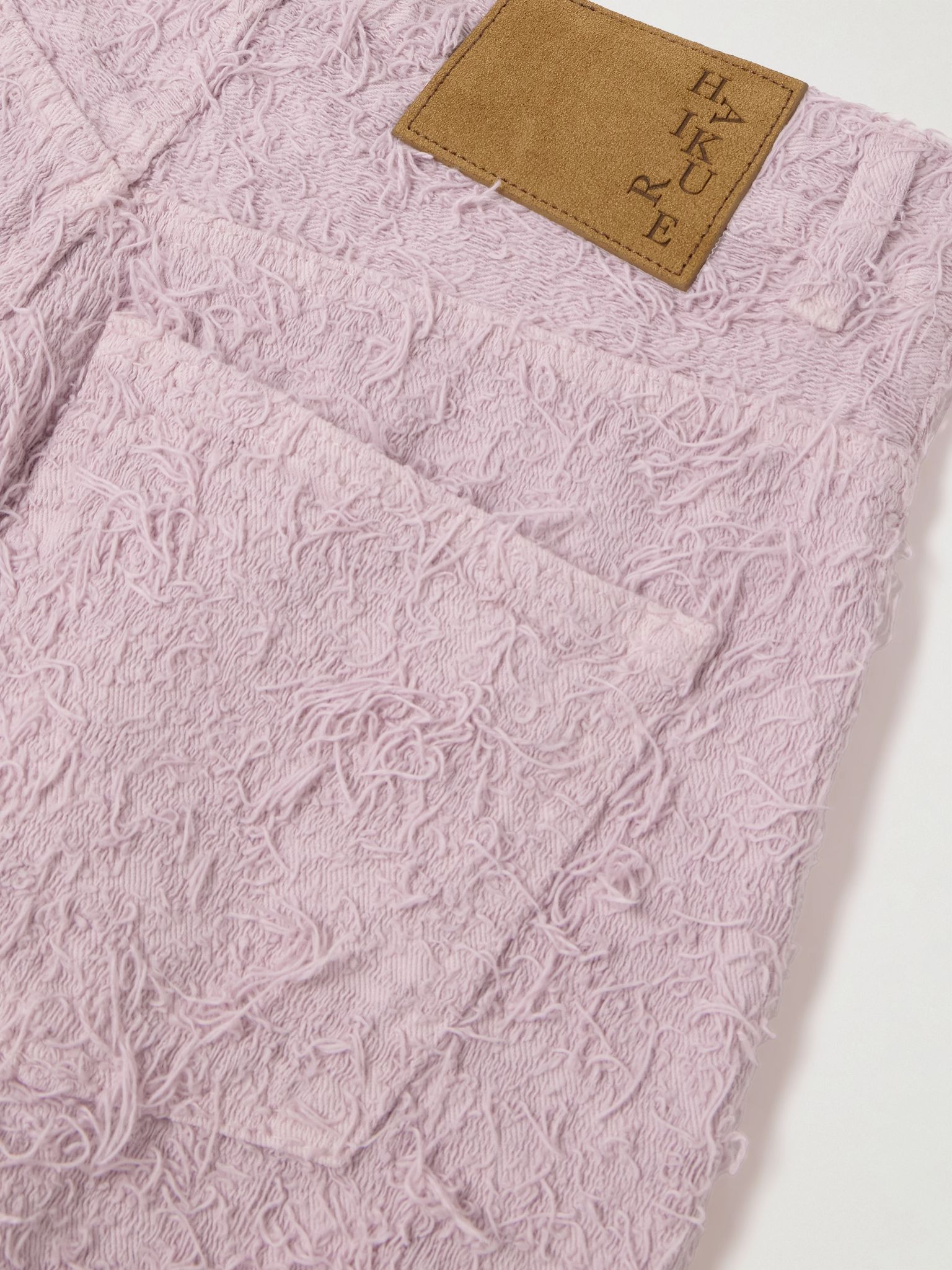 Bibi brushed high-rise barrel-leg jeans Pink - 5