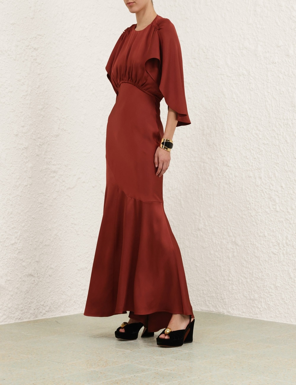 EDEN CASCADING MIDI DRESS - 8
