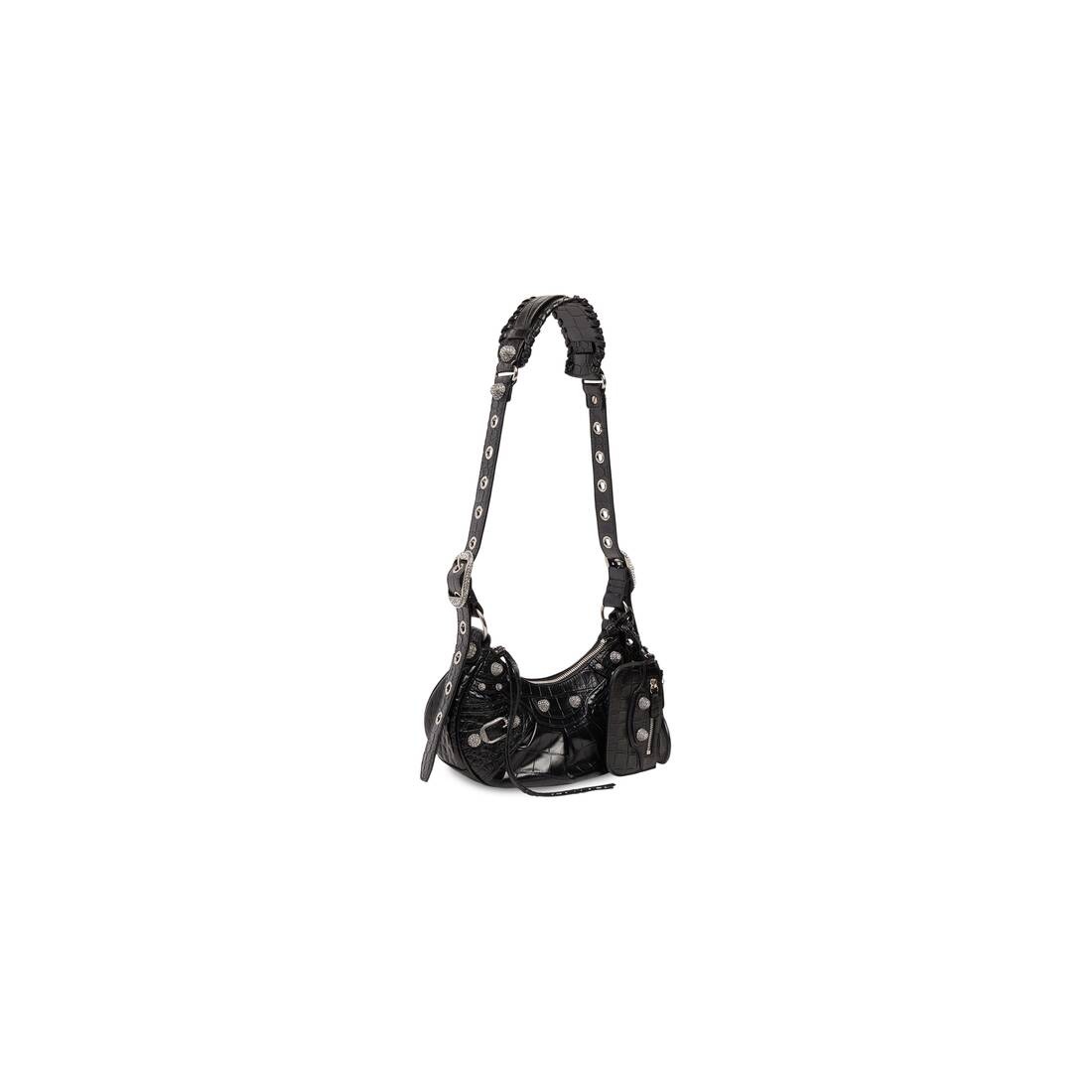 【関税&送料込】Balenciaga Le Cagole Xs Crocodile Embossed L Balenciaga Le Cagole XS Shoulder Bag Crocodile Embossed