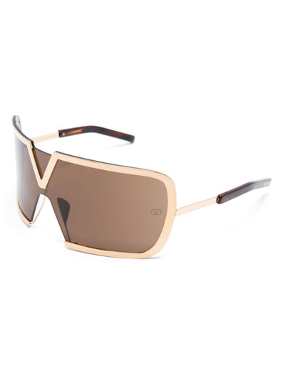 Valentino V-Romask shield-frame sunglasses outlook