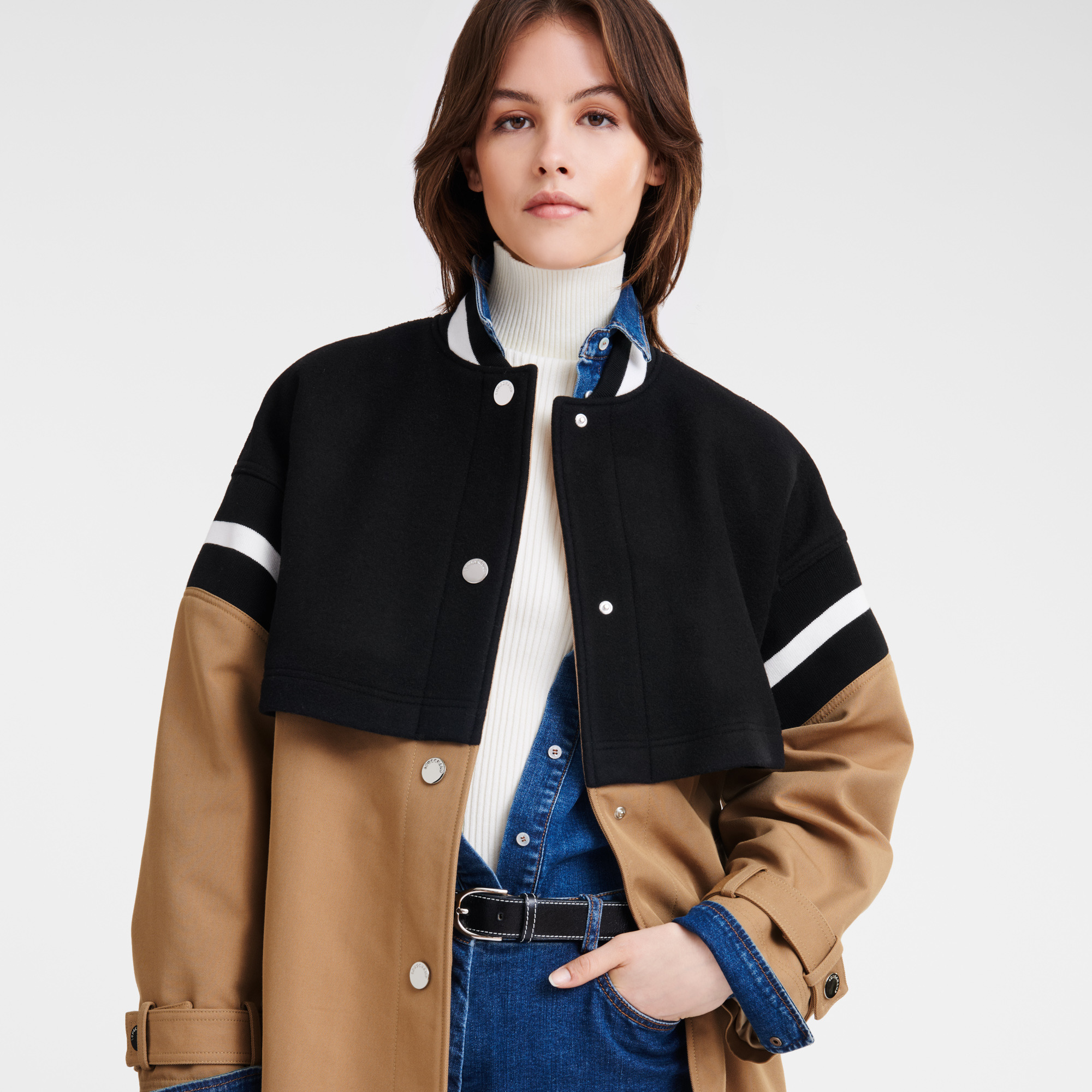 Teddy spirit trench Beige - Gabardine and wool - 4