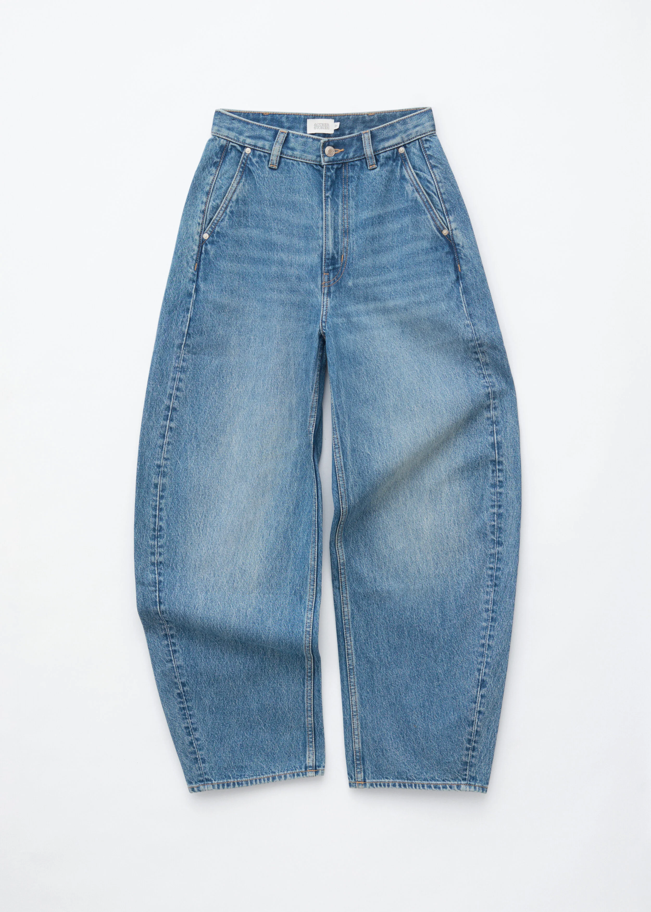 Relaxed Barrel-Leg Jeans - 1