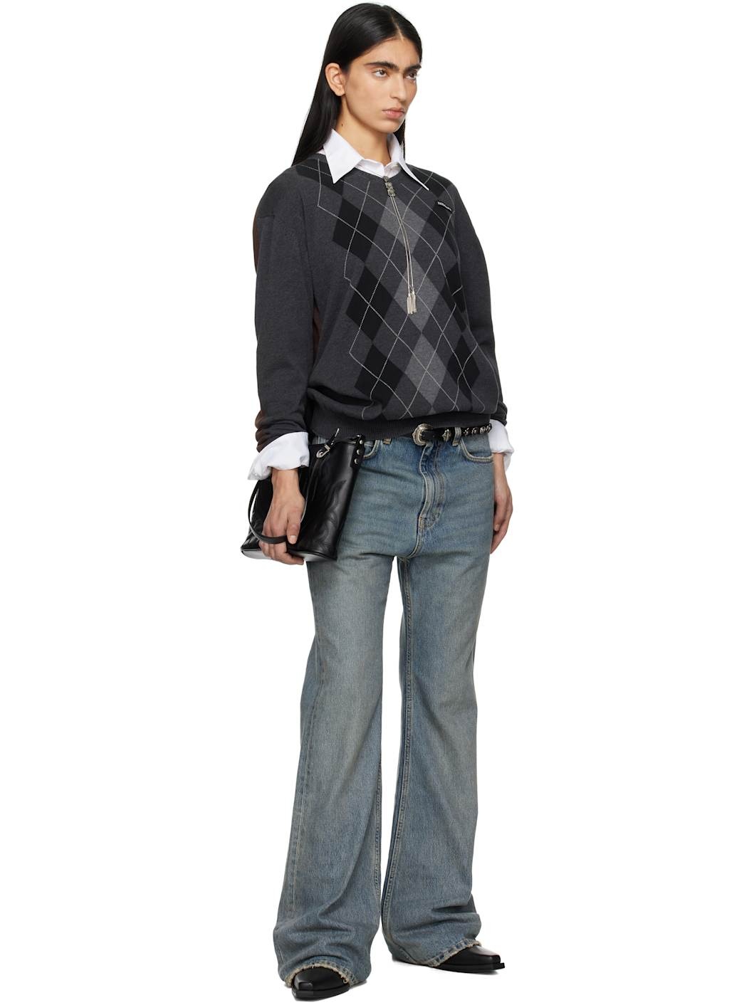 Black Western Half Bag - 4