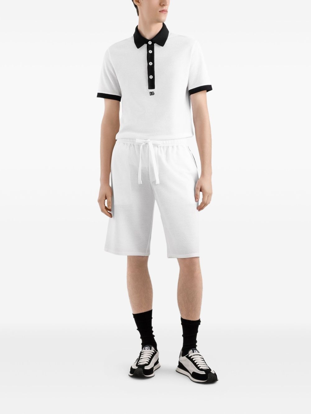 contrast-trim track shorts - 2