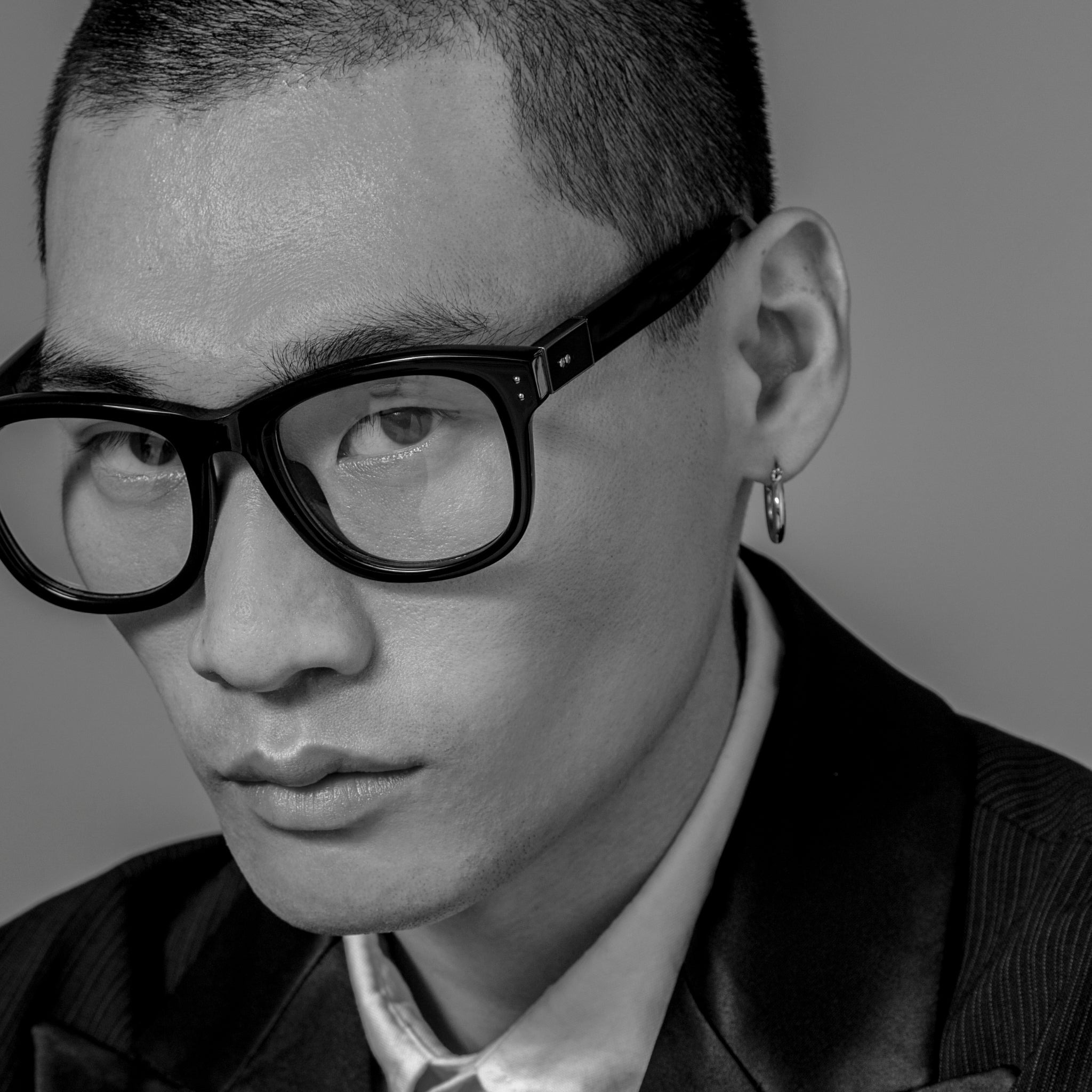 EDSON OPTICAL D-FRAME IN BLACK AND NICKEL - 2