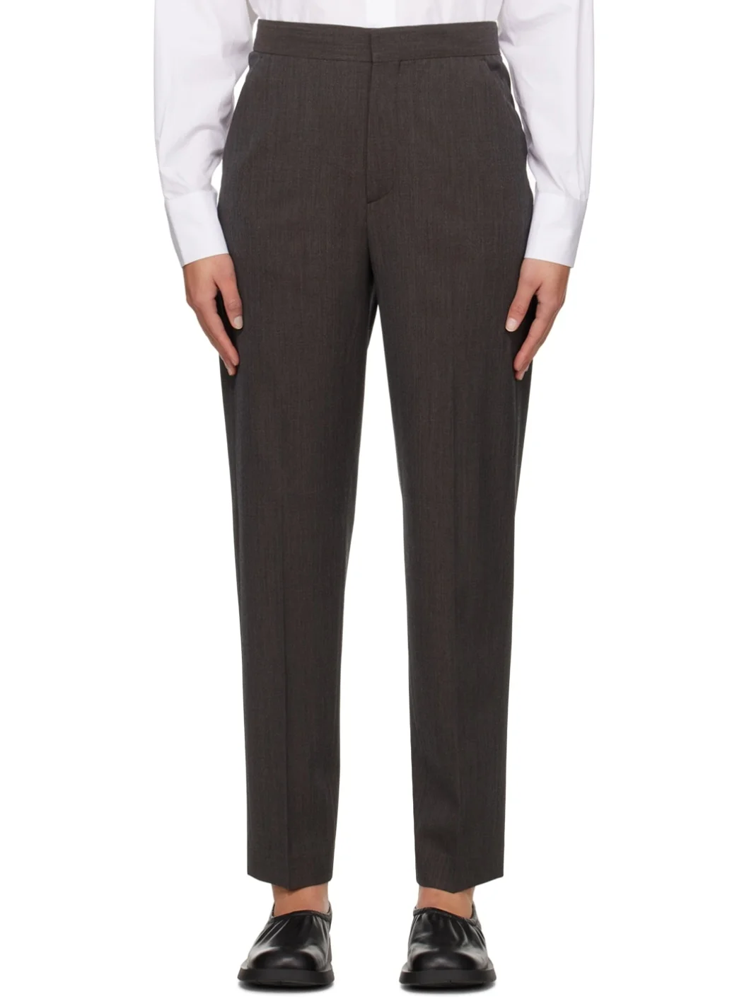 Gray Relaxed Trousers - 1