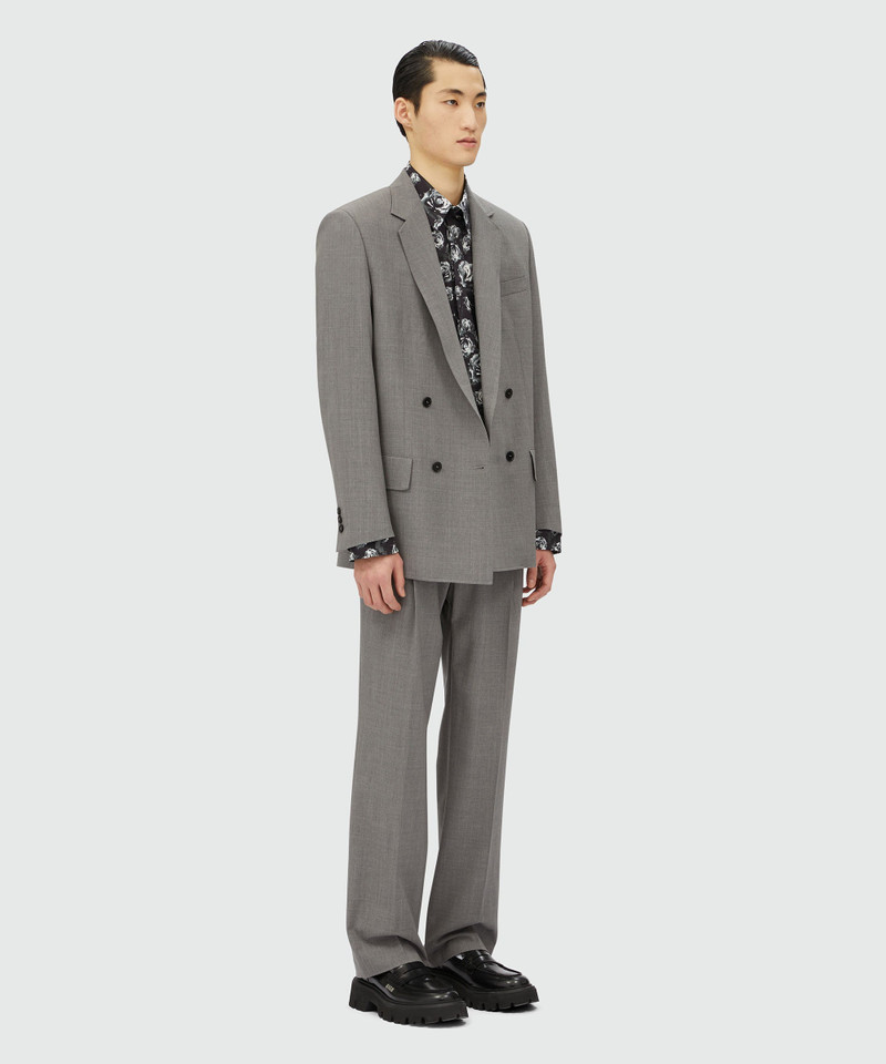 Poplin shirt with "Underground pixelled roses" pattern 4