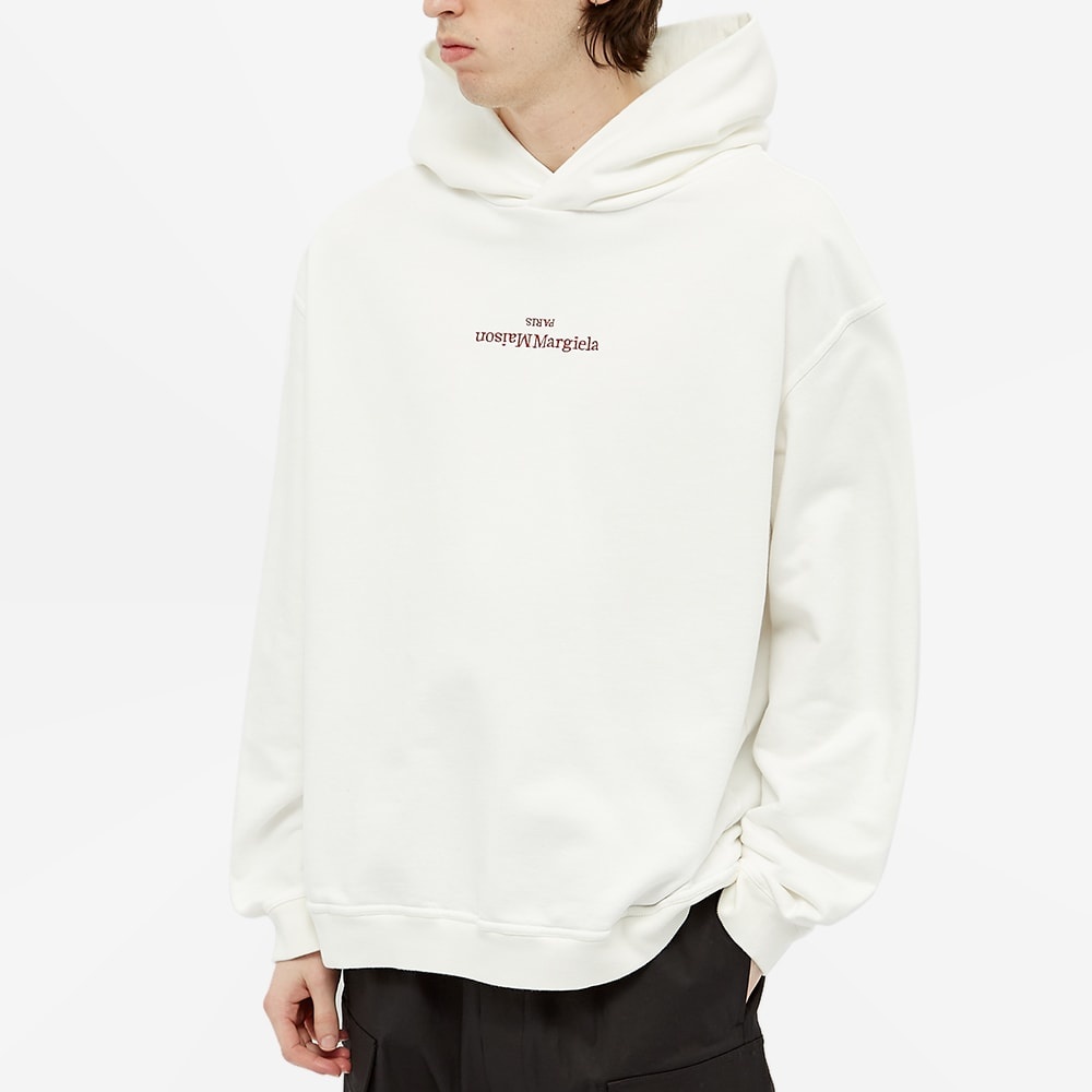 Maison Margiela Embroidered Text Logo Hoody - 4