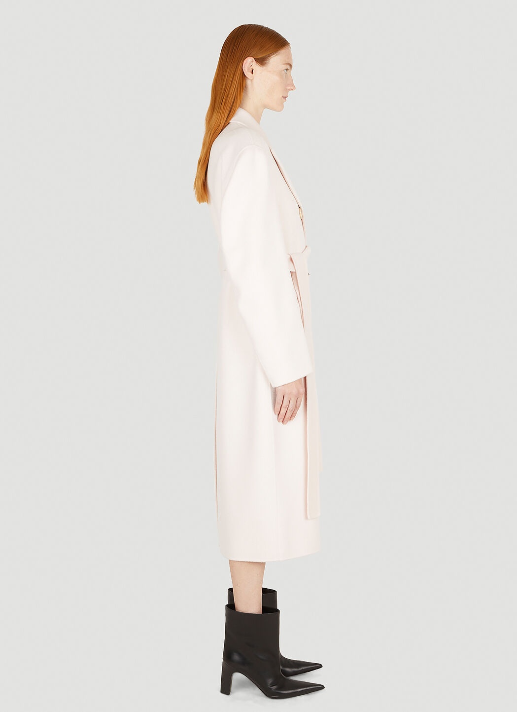 Belted Double Breasted Coat - 3
