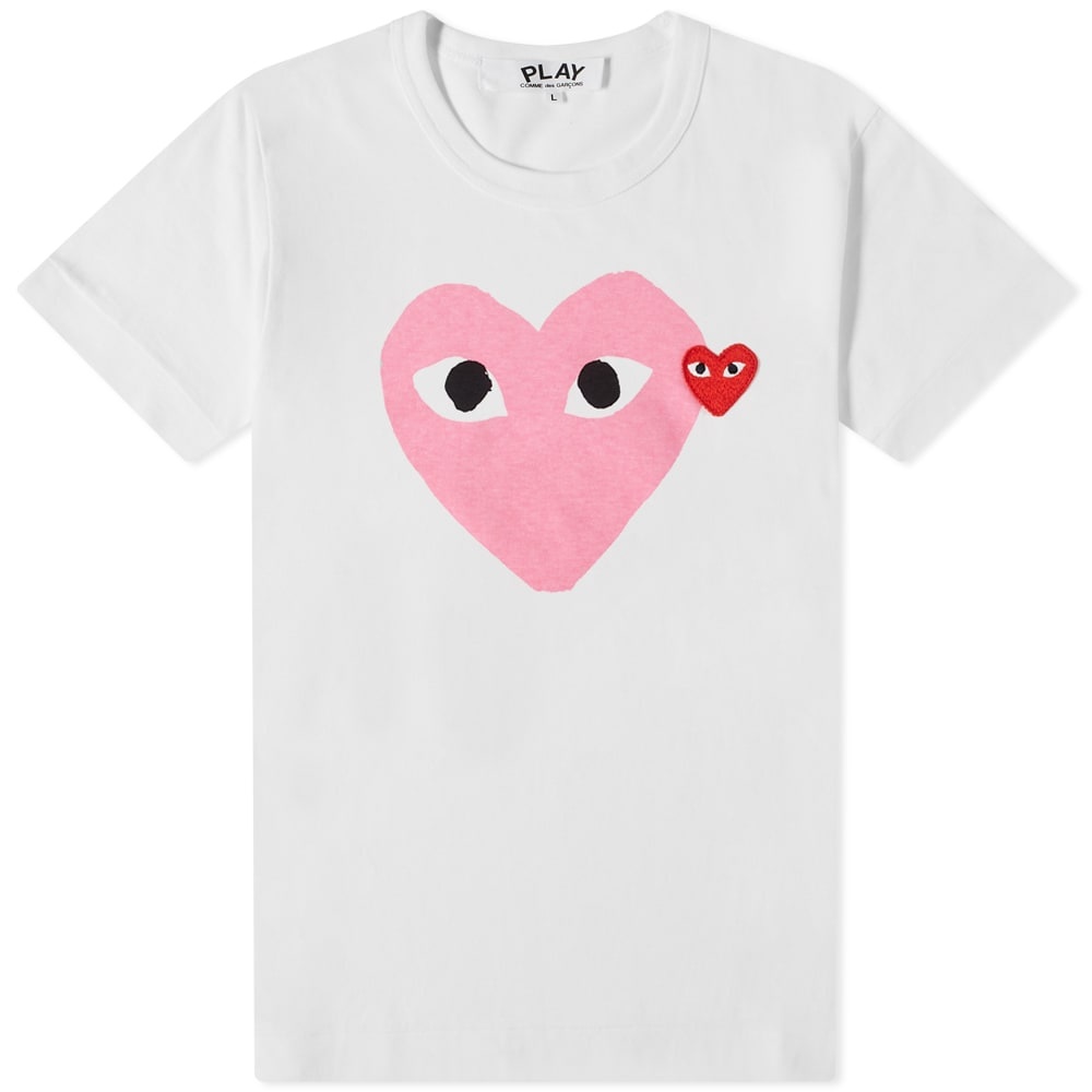 Comme des Garcons Play Women's Double Heart Logo Tee - 1