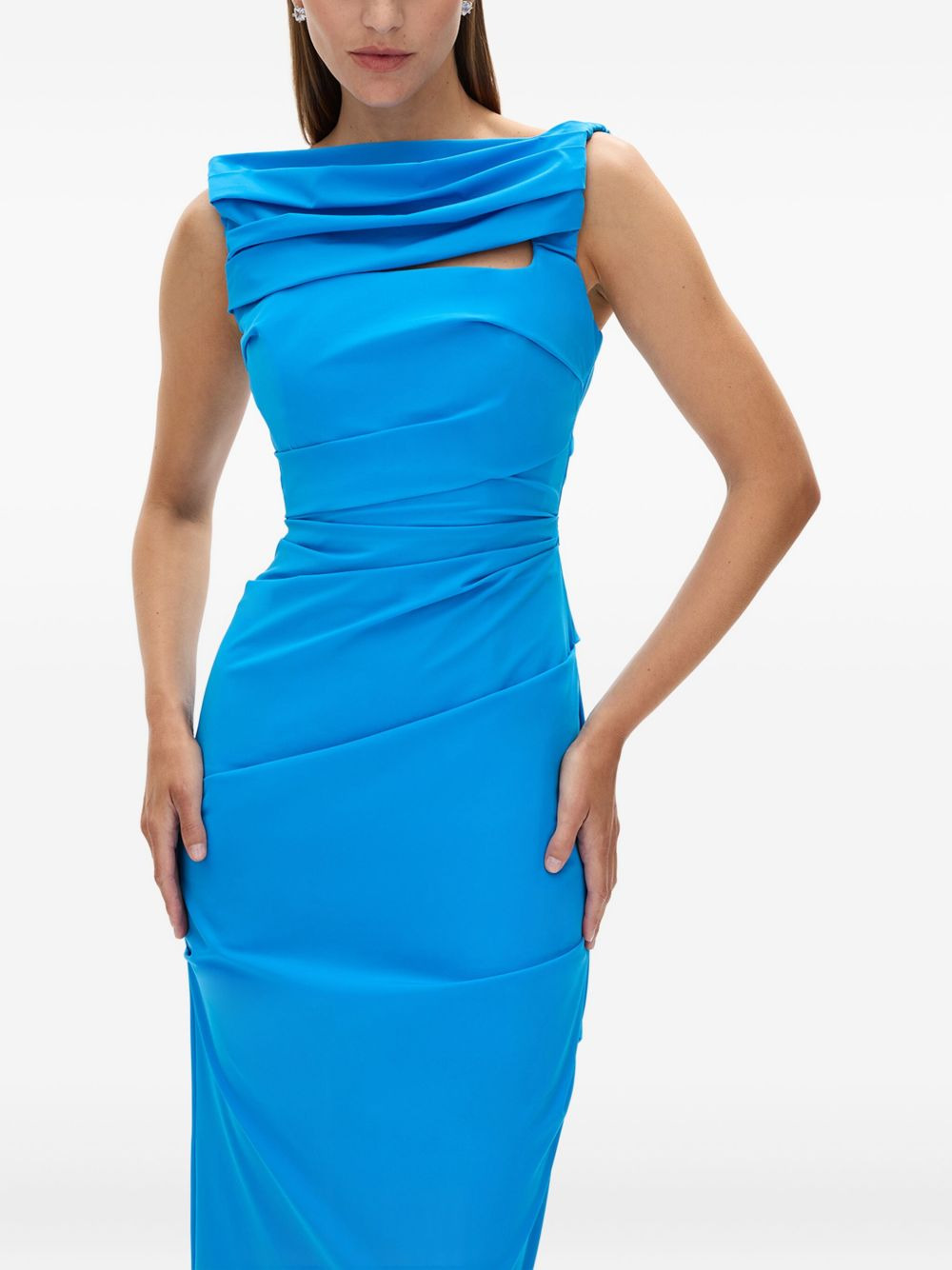 Camille cowl-neck draped gown - 5