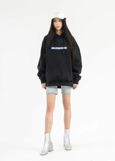 Martine Rose BLACK PIGMENT / BLOW YOUR MIND CLASSIC HOODIE outlook
