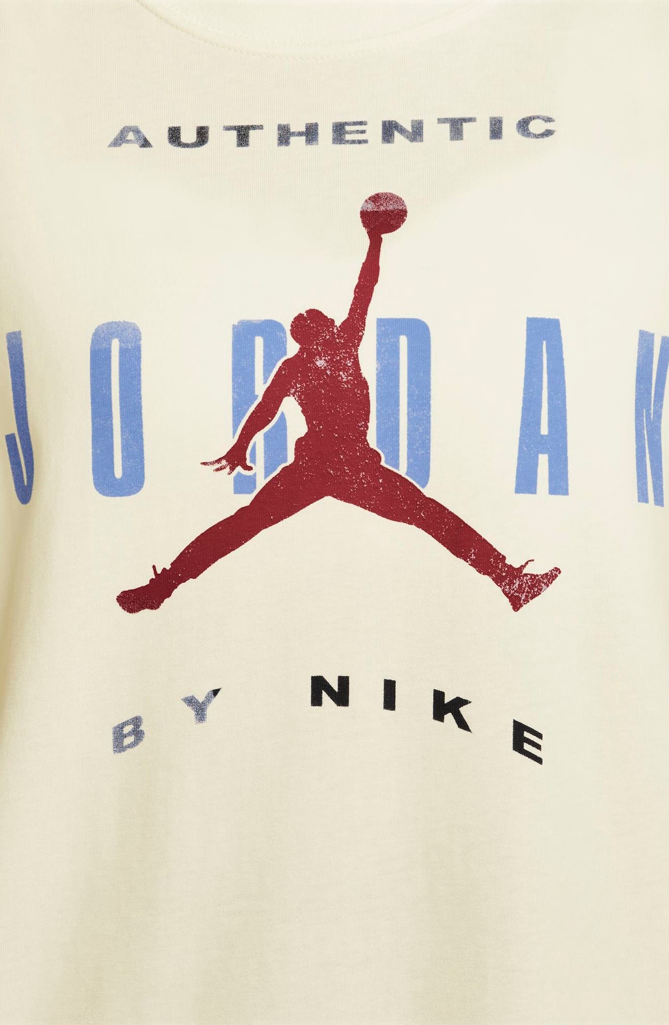 Jordan Flight Relaxed Fit Cotton Graphic T-Shirt in Sail/University Blue/Red at Nordstrom - 3