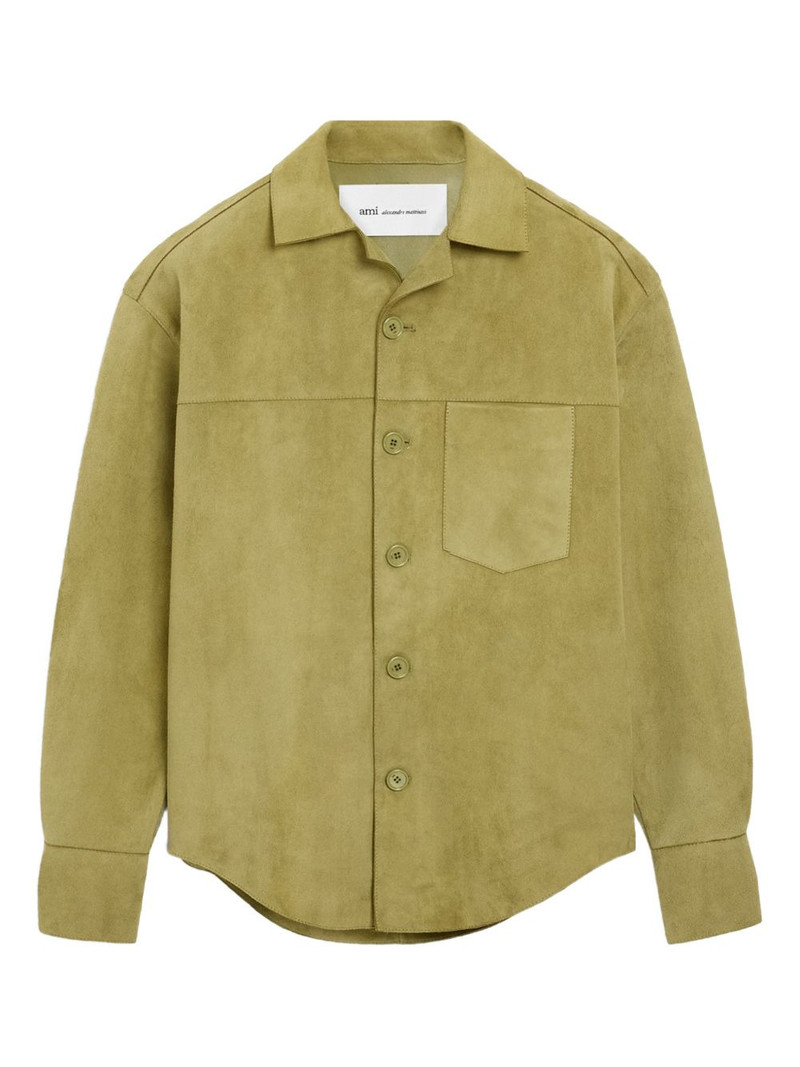 buttoned chest-pocket overshirt 1