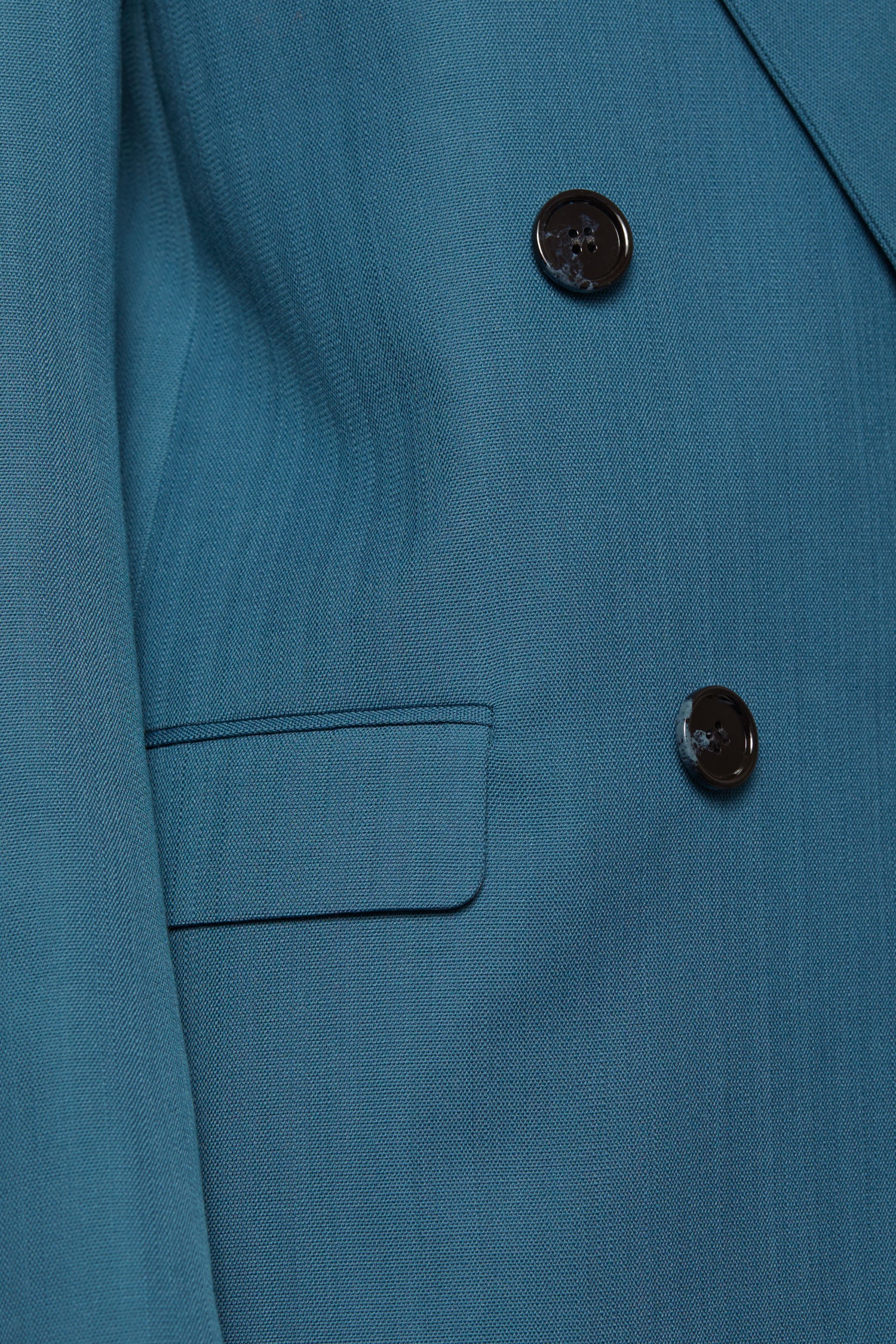 Double-breasted suit jacket teal blue - 8