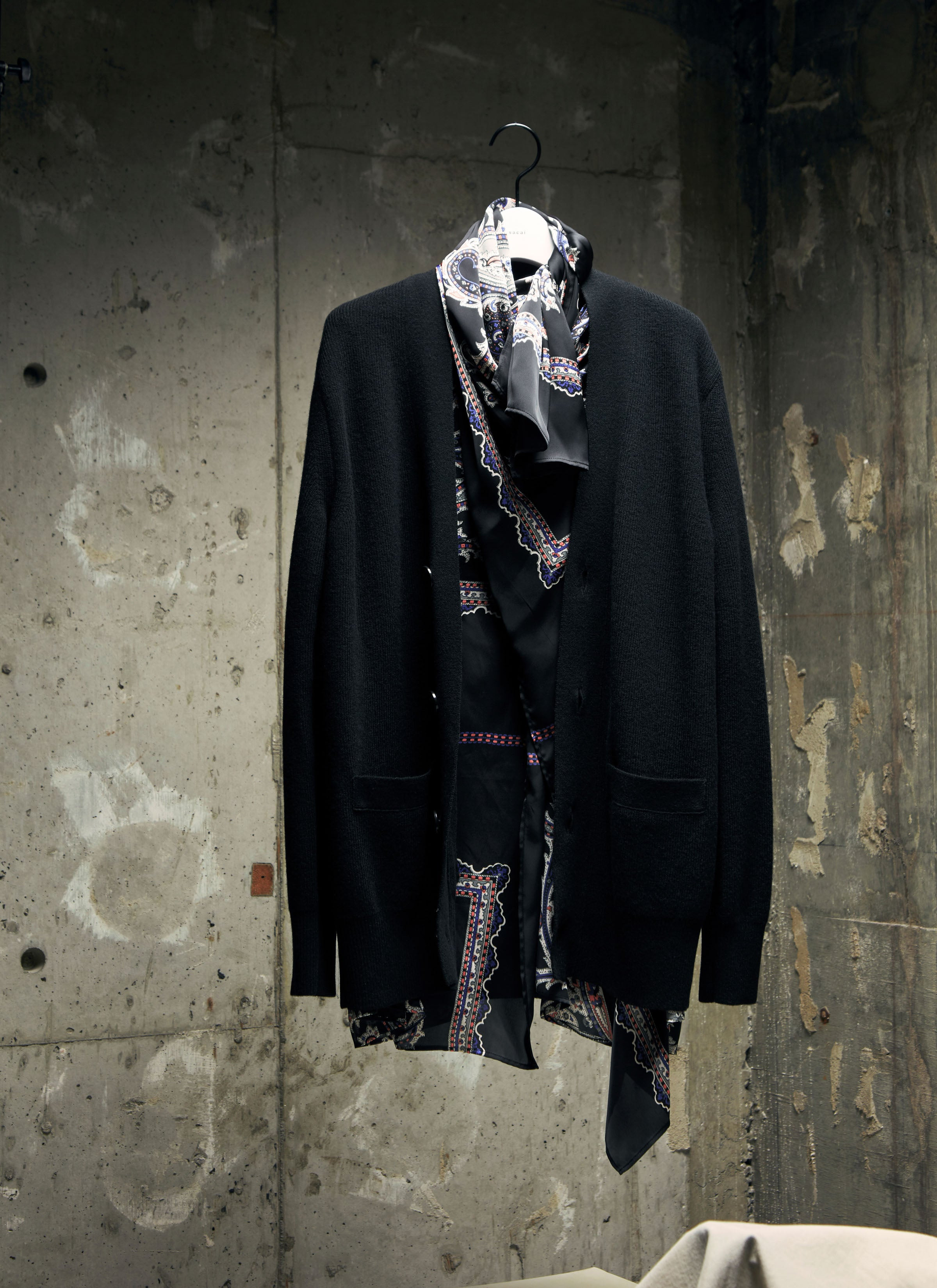 Paisley Print x Wool Knit Cardigan - 2