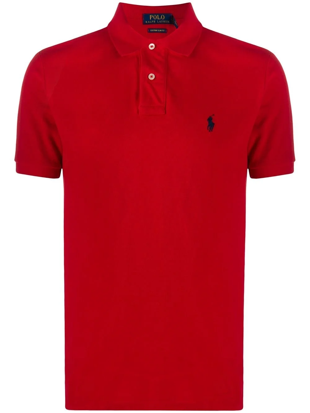 logo embroidered polo shirt - 1