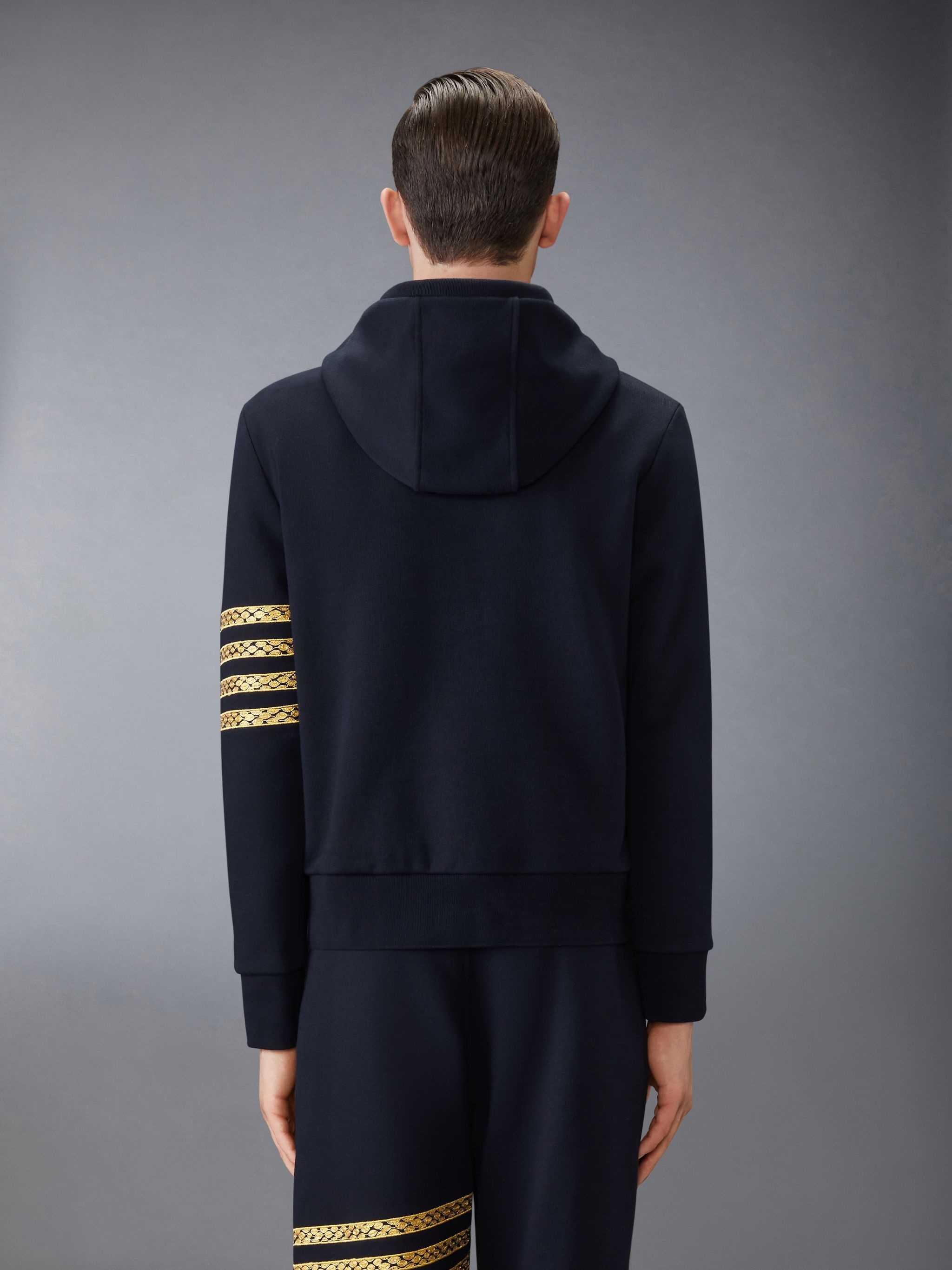 Thom Browne ネイビー Lunar New Year フーディ Thom Browne LUNAR NEW YEAR 4-BAR HOODIE | REVERSIBLE