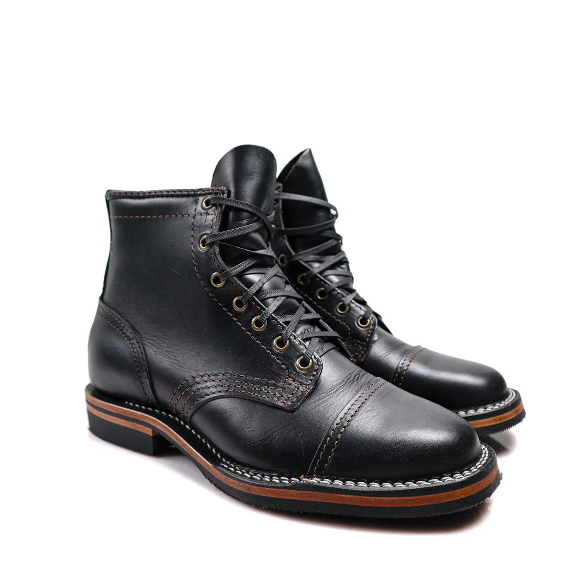 Brooklyn X Wesco Custom Hendrik Horween Wooly Black CXL - 1